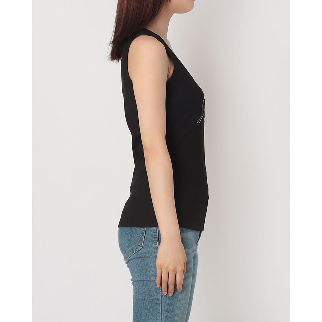 ゲス GUESS SL Raissa Logo Tank Top （JBLK） JBLK