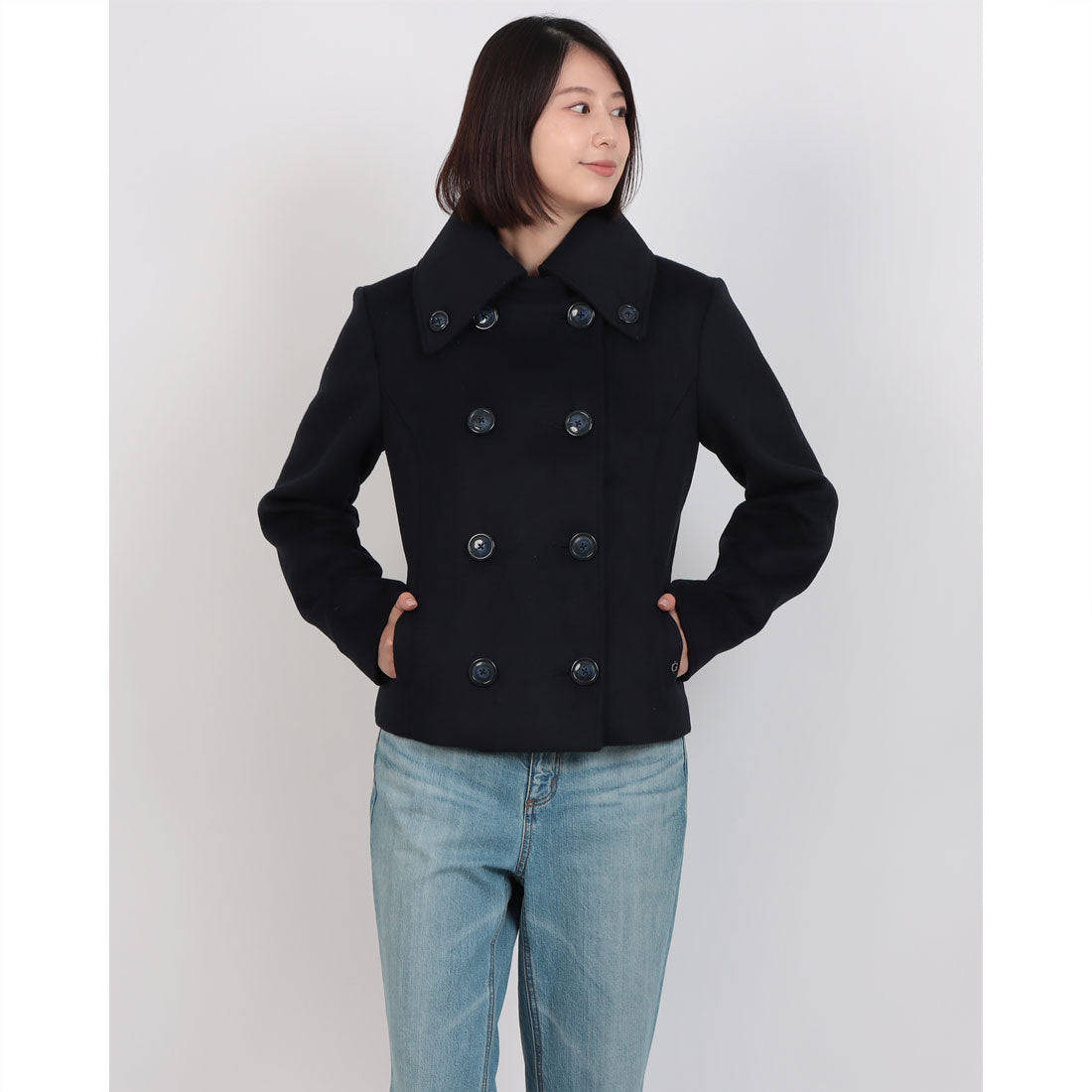 ゲス GUESS MELISSA Crop Melton Peacoat （G77G） G77G