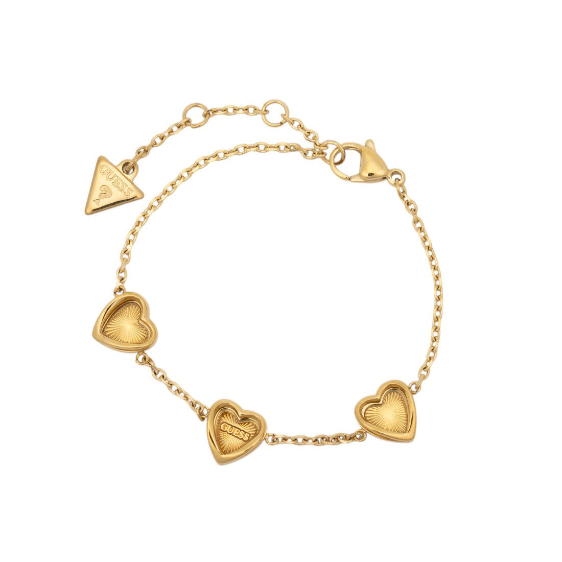 ゲス GUESS MON AMOUR MULTI HEART BRACELET （YG） YG