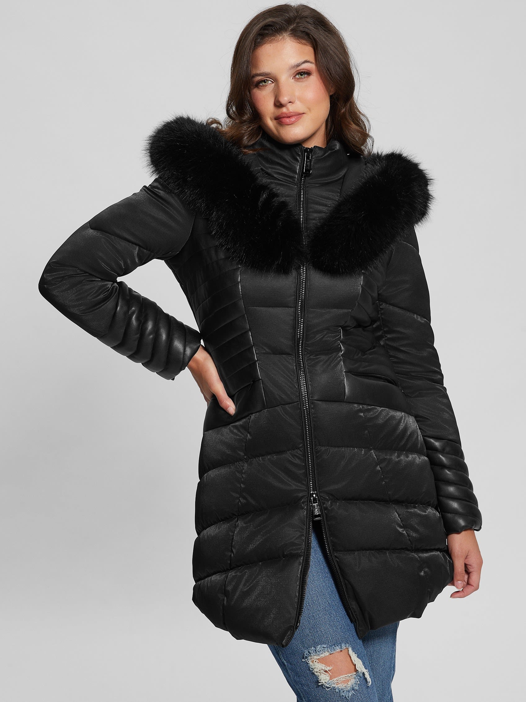 ゲス GUESS NEW Oxana Jacket （JBLK） JBLK
