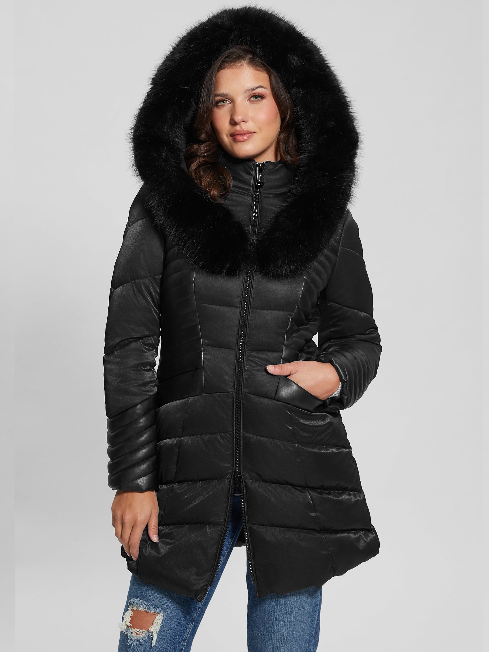 ゲス GUESS NEW Oxana Jacket （JBLK） JBLK