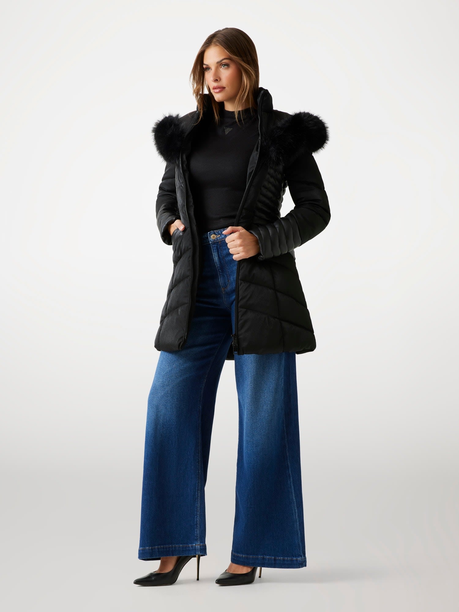 ゲス GUESS NEW Oxana Jacket （JBLK） JBLK