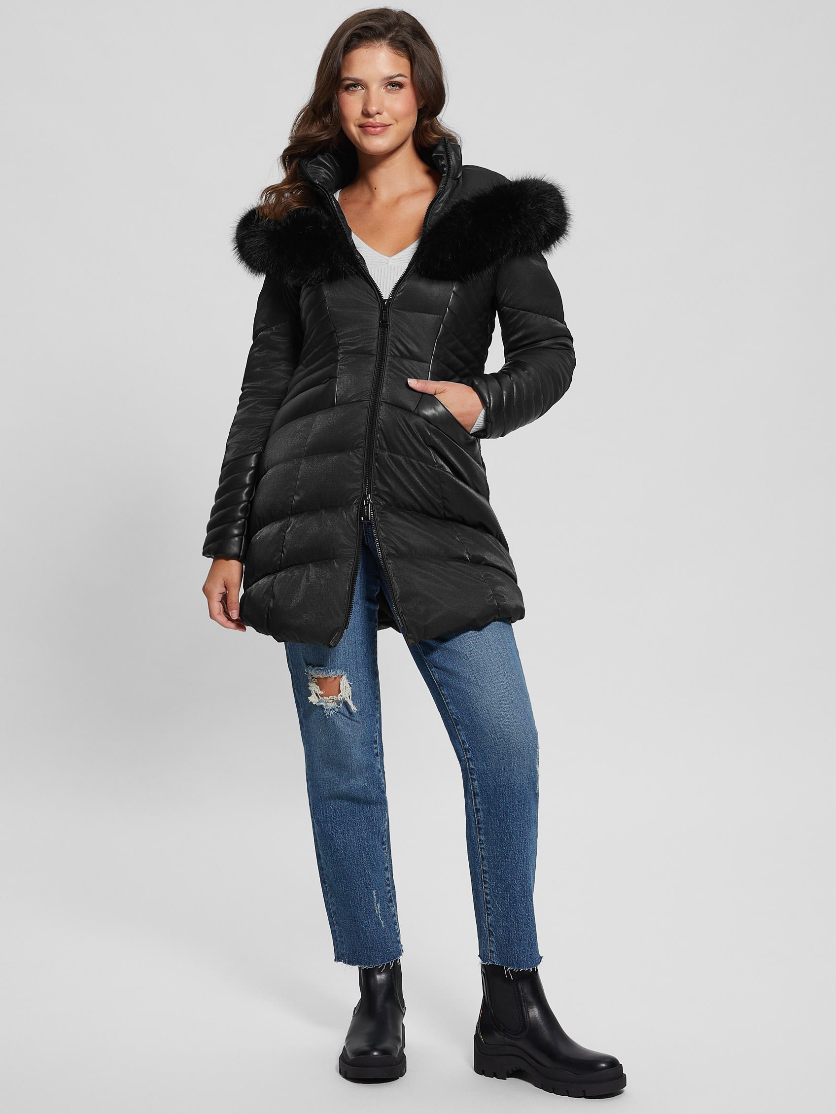 ゲス GUESS NEW Oxana Jacket （JBLK） JBLK