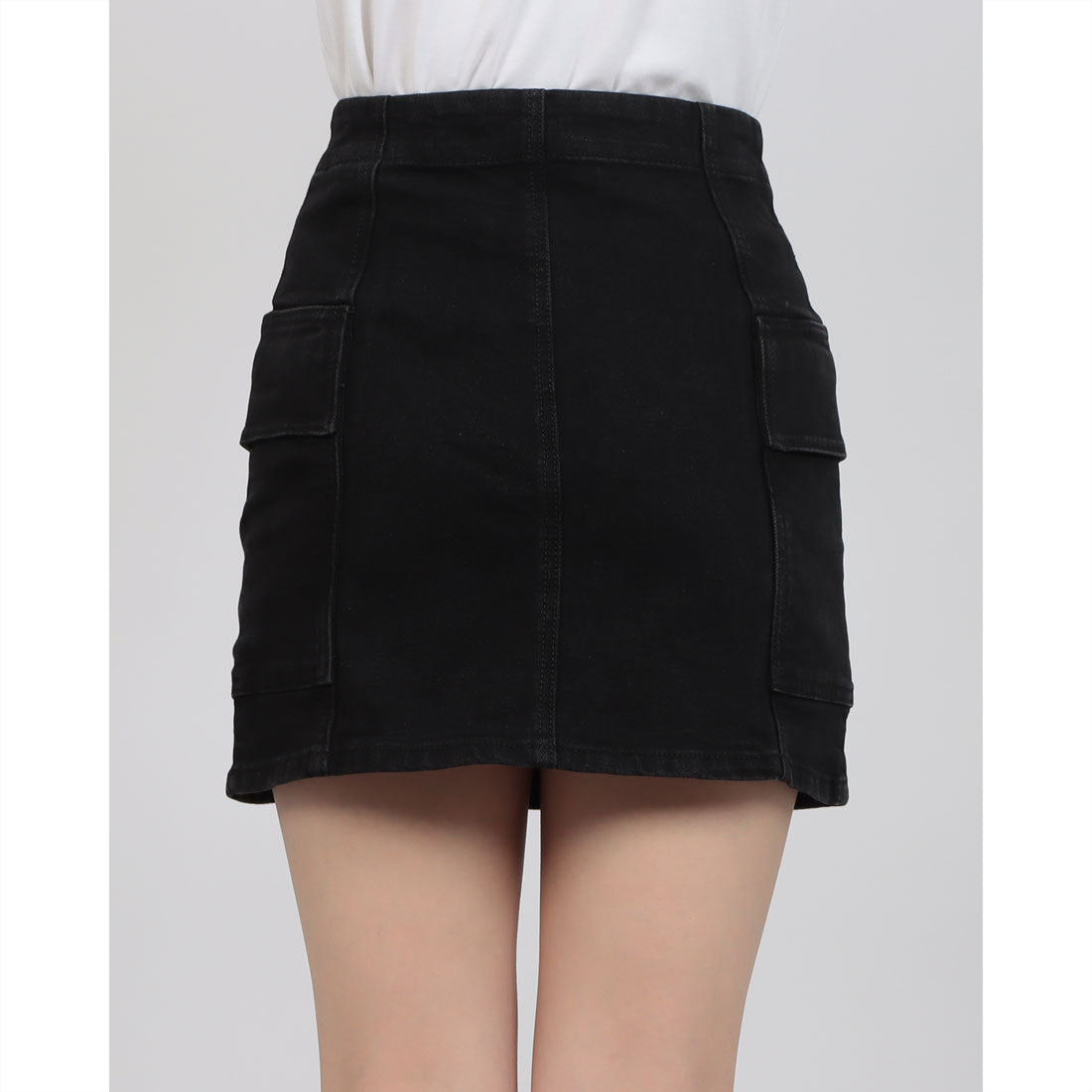 ゲス GUESS LADIES' Denim Skirt （BLK） BLK