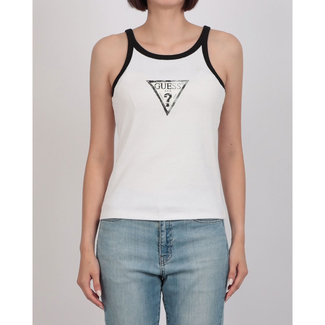 ゲス GUESS LADIES'KNIT TANKTOP （WHT） WHT