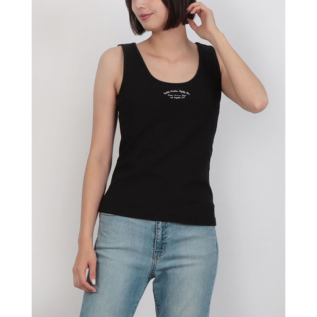 ゲス GUESS LADIES' Knit Tank Top （BLK） BLK
