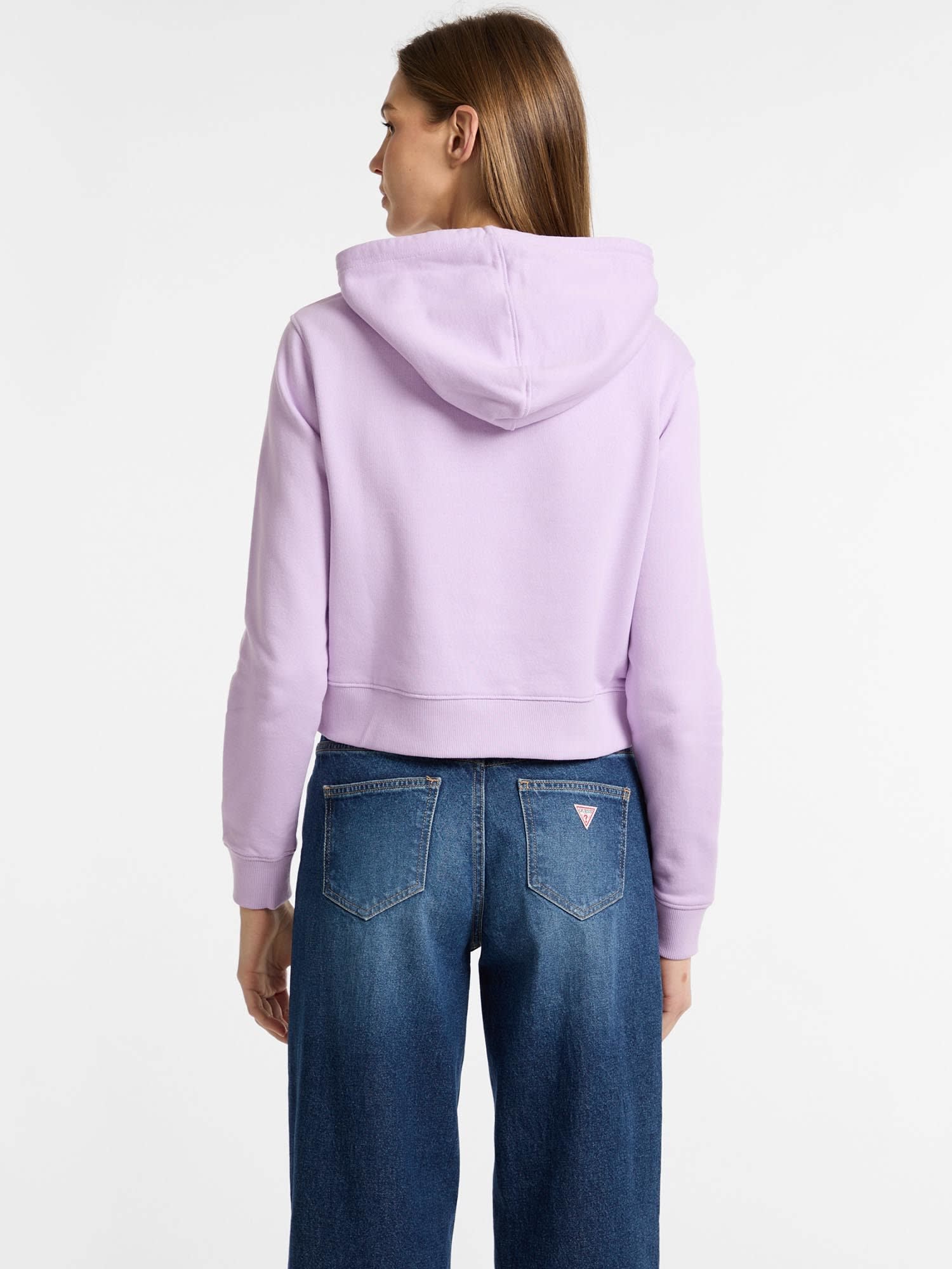 ゲス GUESS GUESS JEANS Hood Cropped Collegiate Sweat （G487） G487