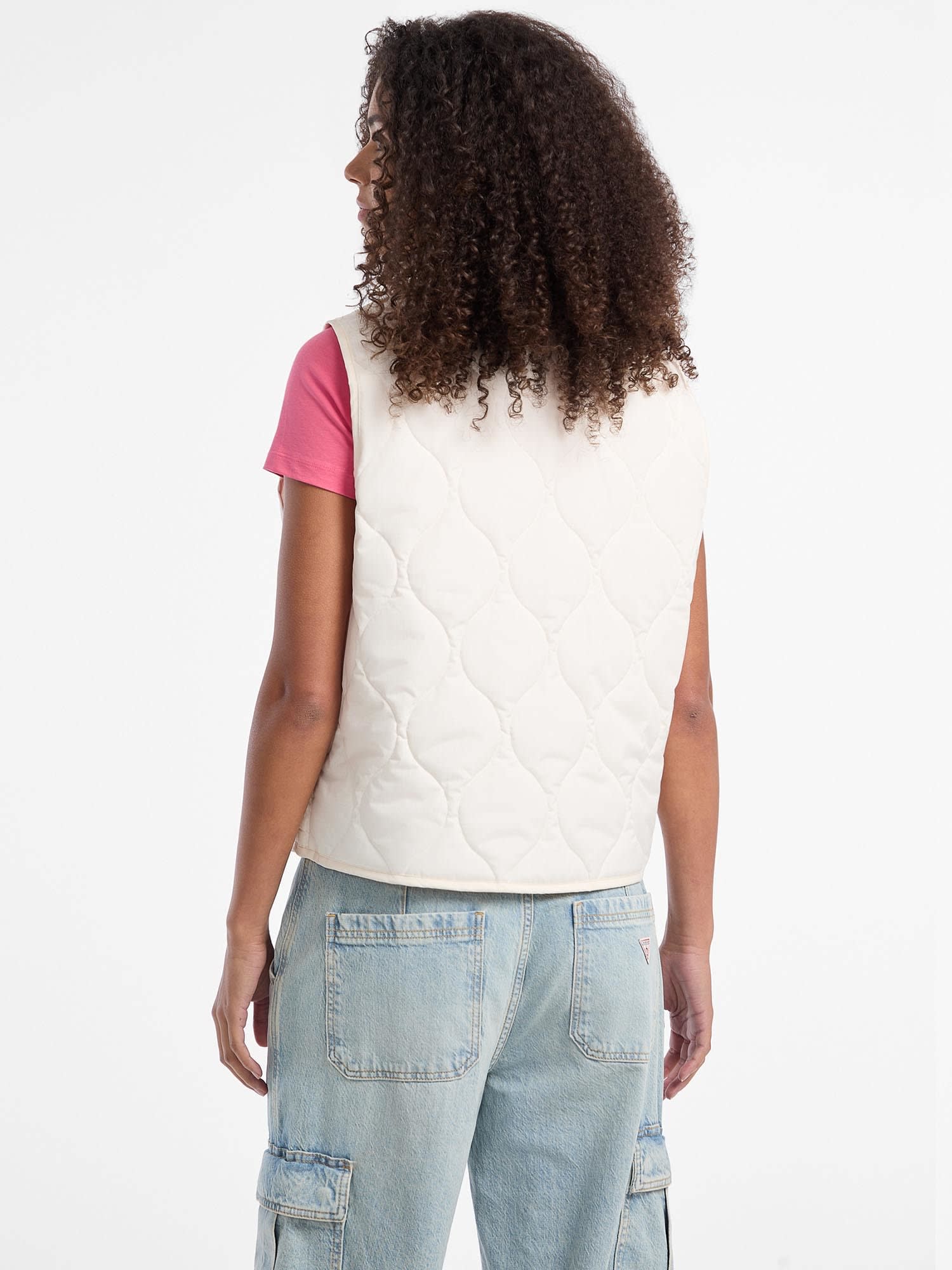 ゲス GUESS GUESS JEANS Quilted Puffer Vest （G054） G054