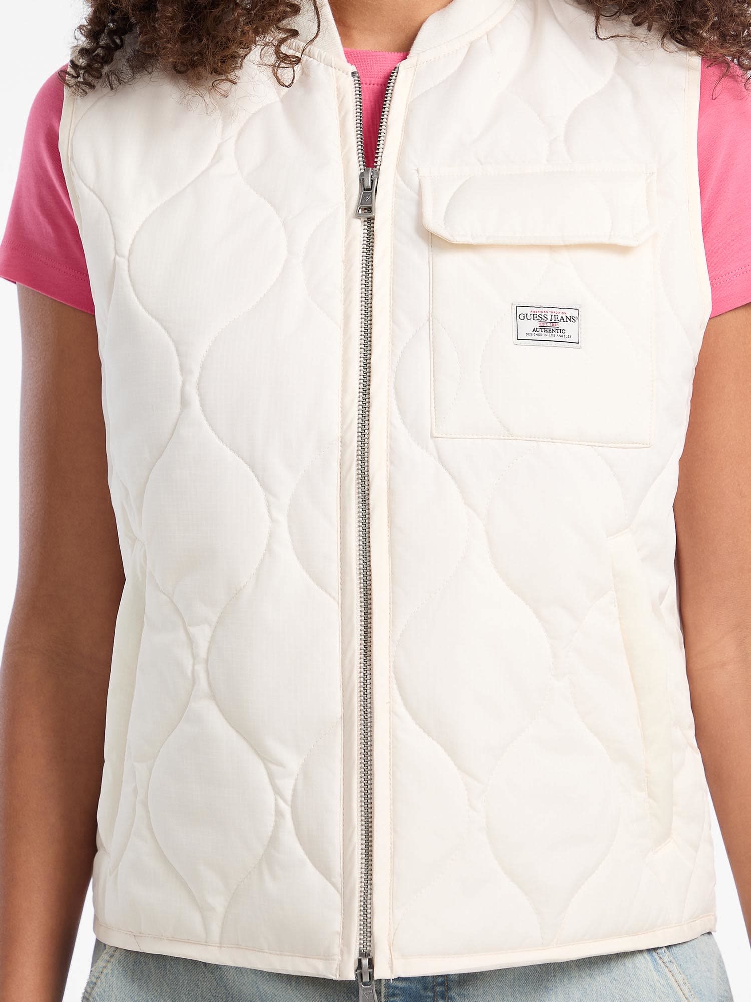 ゲス GUESS GUESS JEANS Quilted Puffer Vest （G054） G054