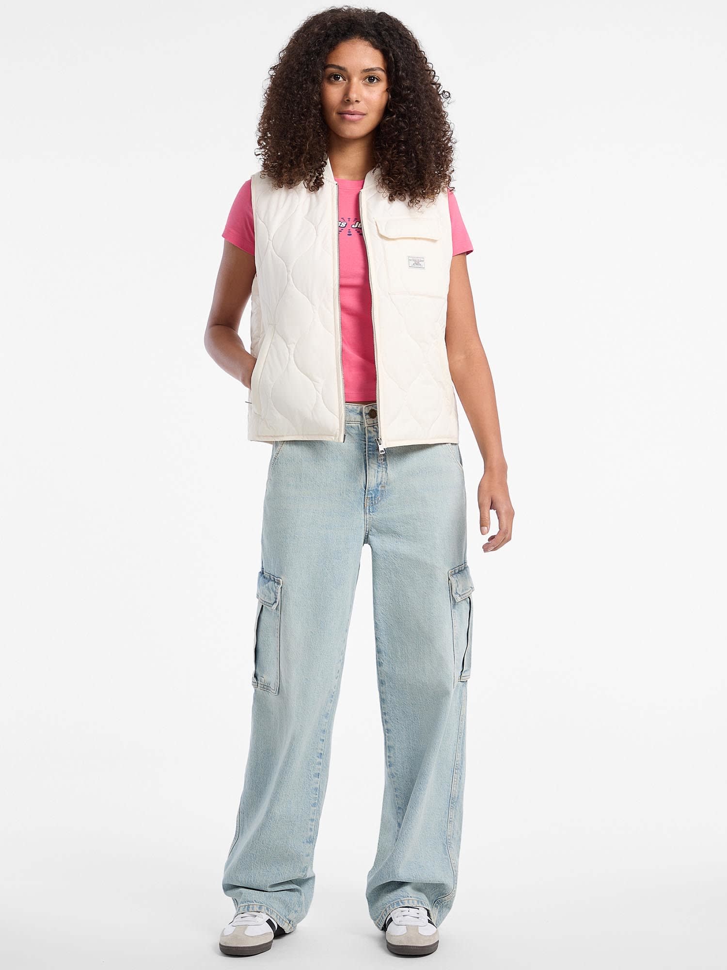 ゲス GUESS GUESS JEANS Quilted Puffer Vest （G054） G054