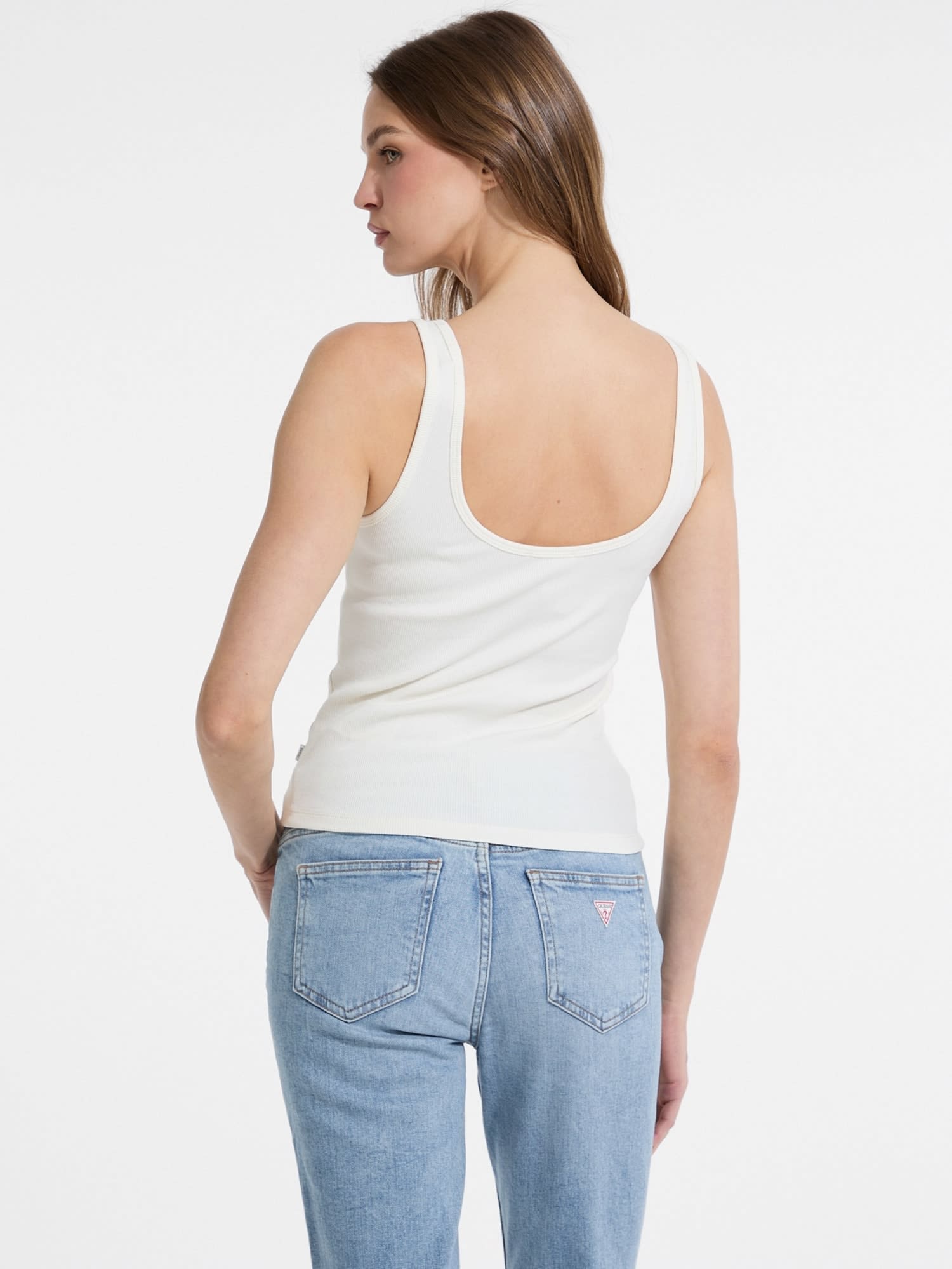 ゲス GUESS GUESS JEANS Tank Top Slim Rib Embro （G053） G053
