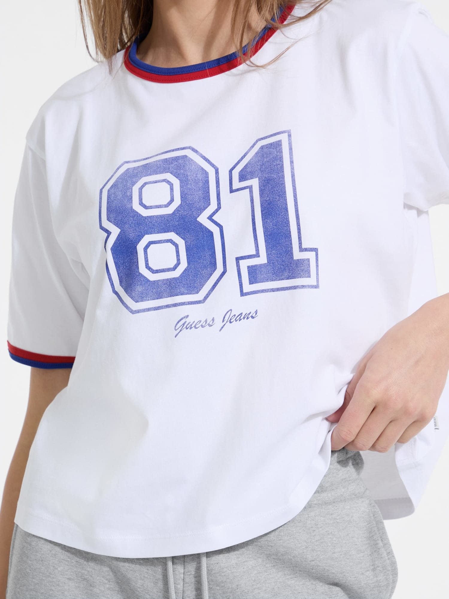 ゲス GUESS GUESS JEANS Short Sleeves Crew Neck Boxy 81 Tee （G011） G011