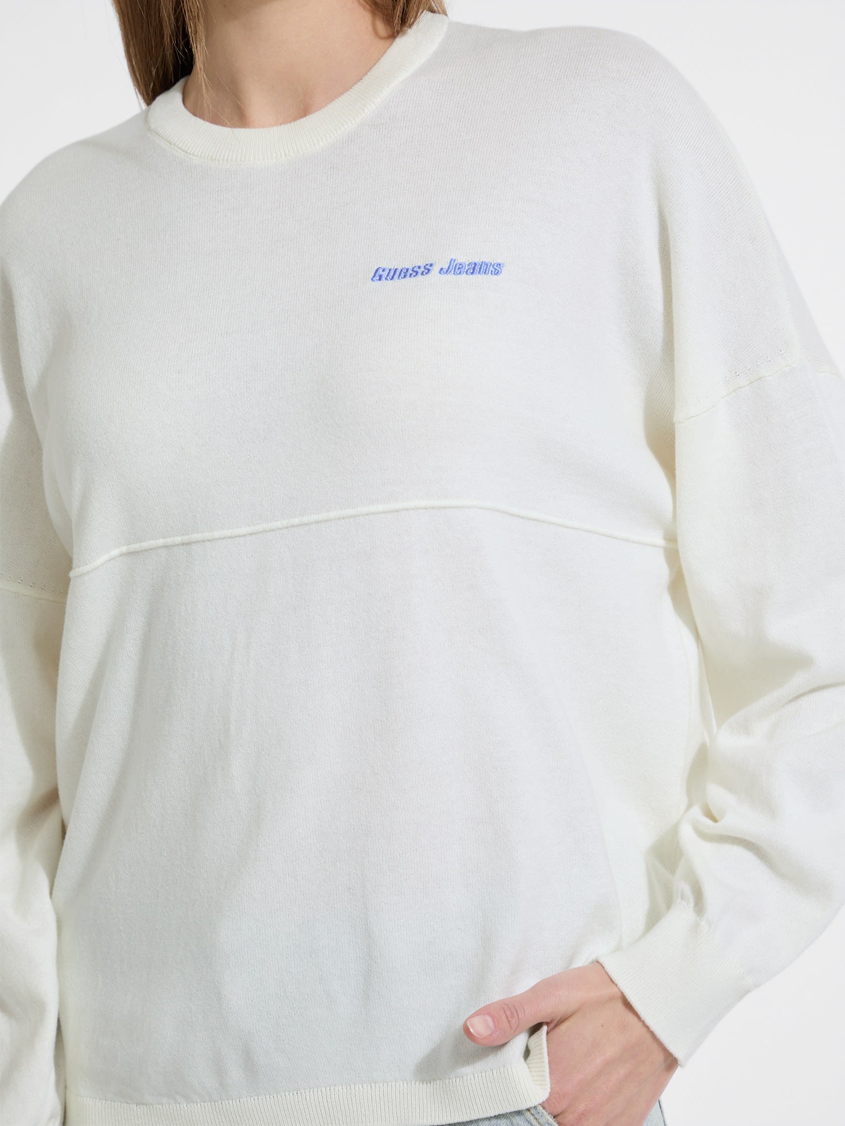 ゲス GUESS GUESS JEANS Long Sleeves Crew Neck Back Intarsia Sweater （G293） G293