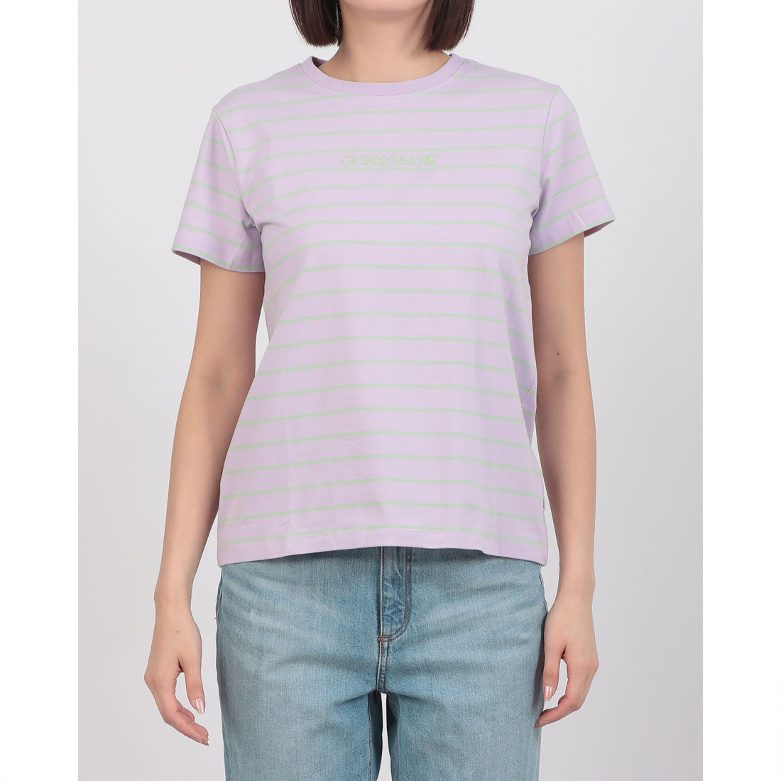 ゲス GUESS GUESS JEANS Short Sleeves Crew Neck Regular Yd Striped Tee （S40K） S40K