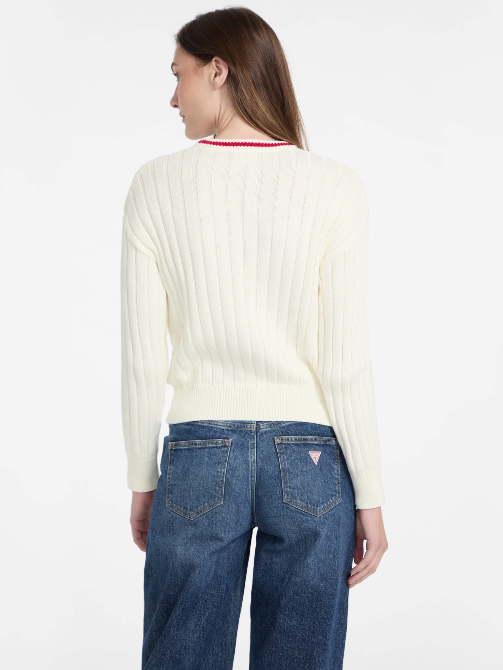ゲス GUESS GUESS JEANS Long Sleeves Crew Neck GUESS J Patch Sweater （G293） G293
