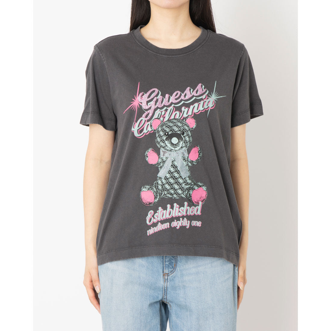 ゲス GUESS Short Sleeves Crew Neck GUESS Bear Tee （JTMU） JTMU