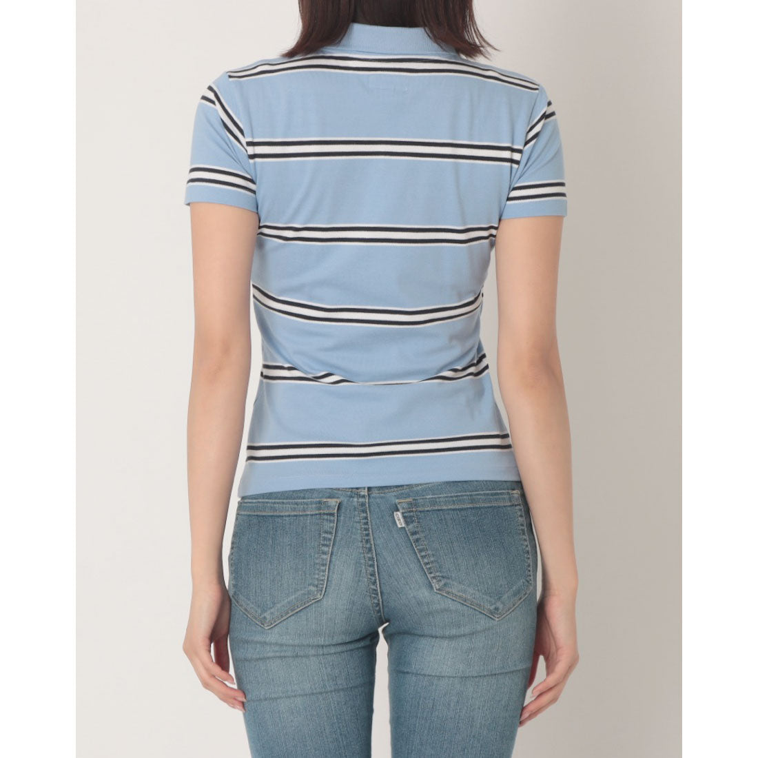 ゲス GUESS GUESS JEANS Short Sleeves Slim Stripe Polo ポロシャツ （FB9A） FB9A