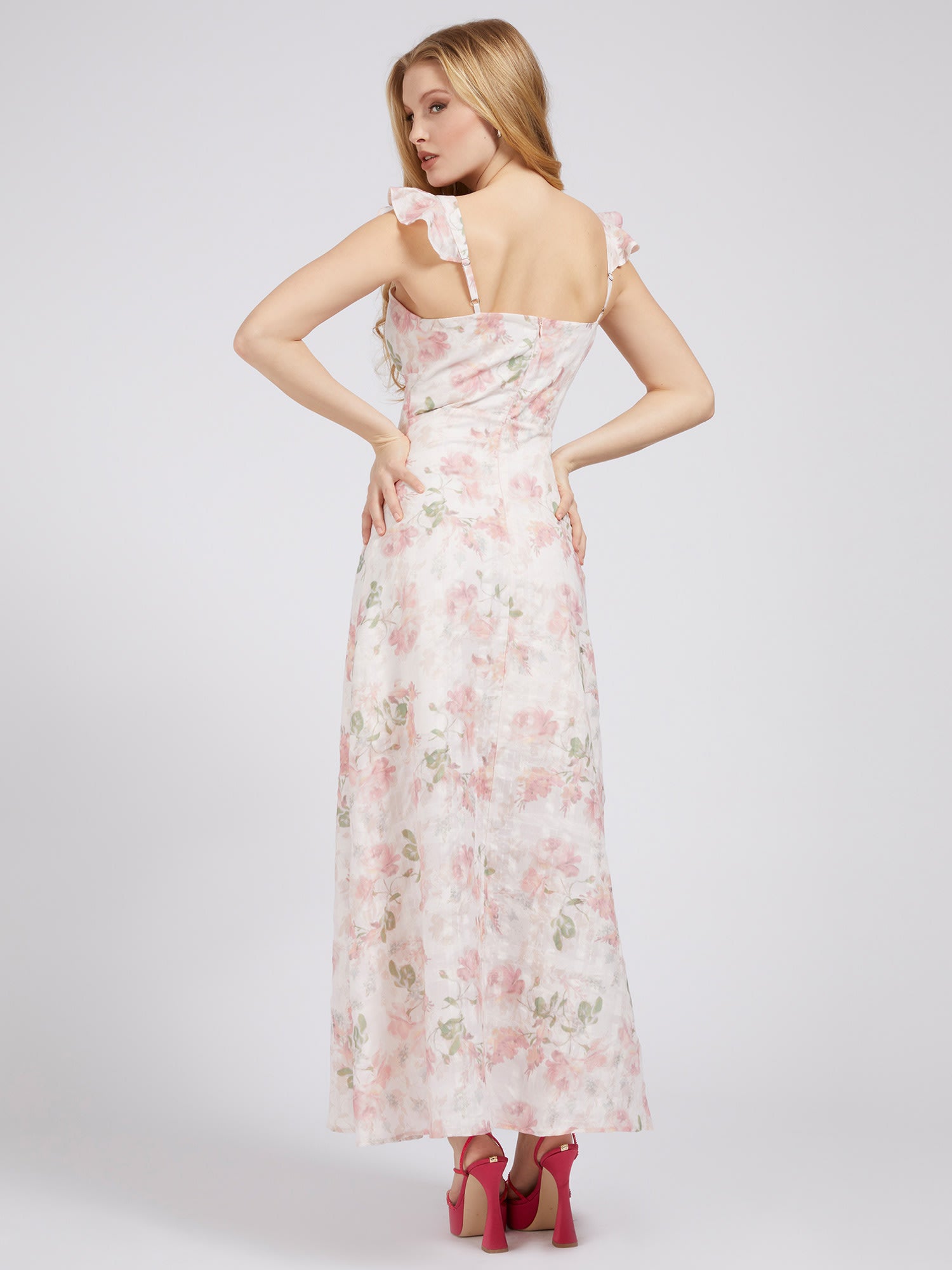 ゲス GUESS Eco Rose Maxi Dress  ワンピース ドレス