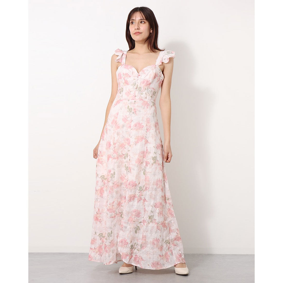 ゲス GUESS Eco Rose Maxi Dress  ワンピース ドレス