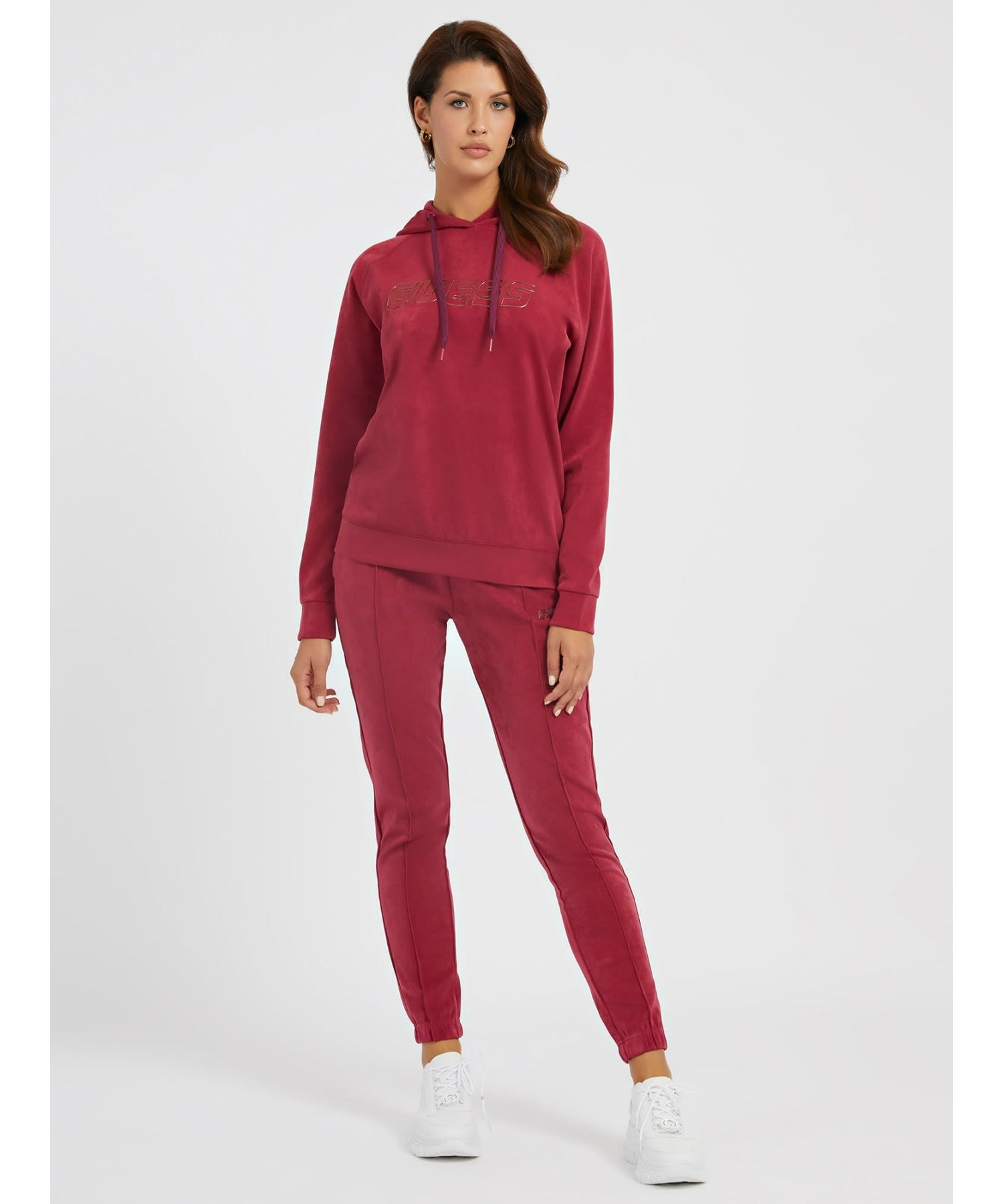 ゲス GUESS Euphemia Faux-Suede Hoodie （G4F7） G4F7