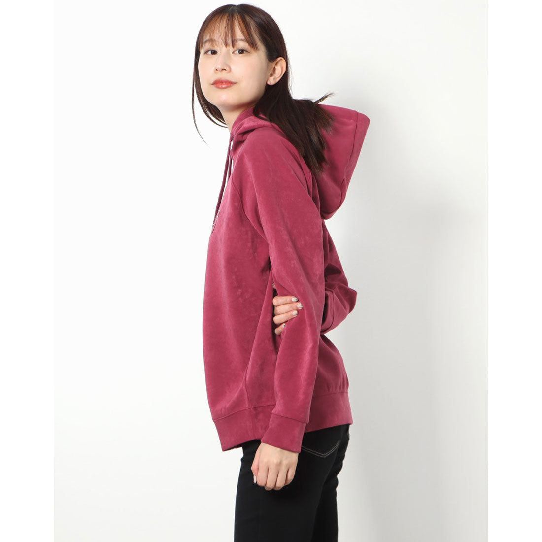 ゲス GUESS Euphemia Faux-Suede Hoodie （G4F7） G4F7