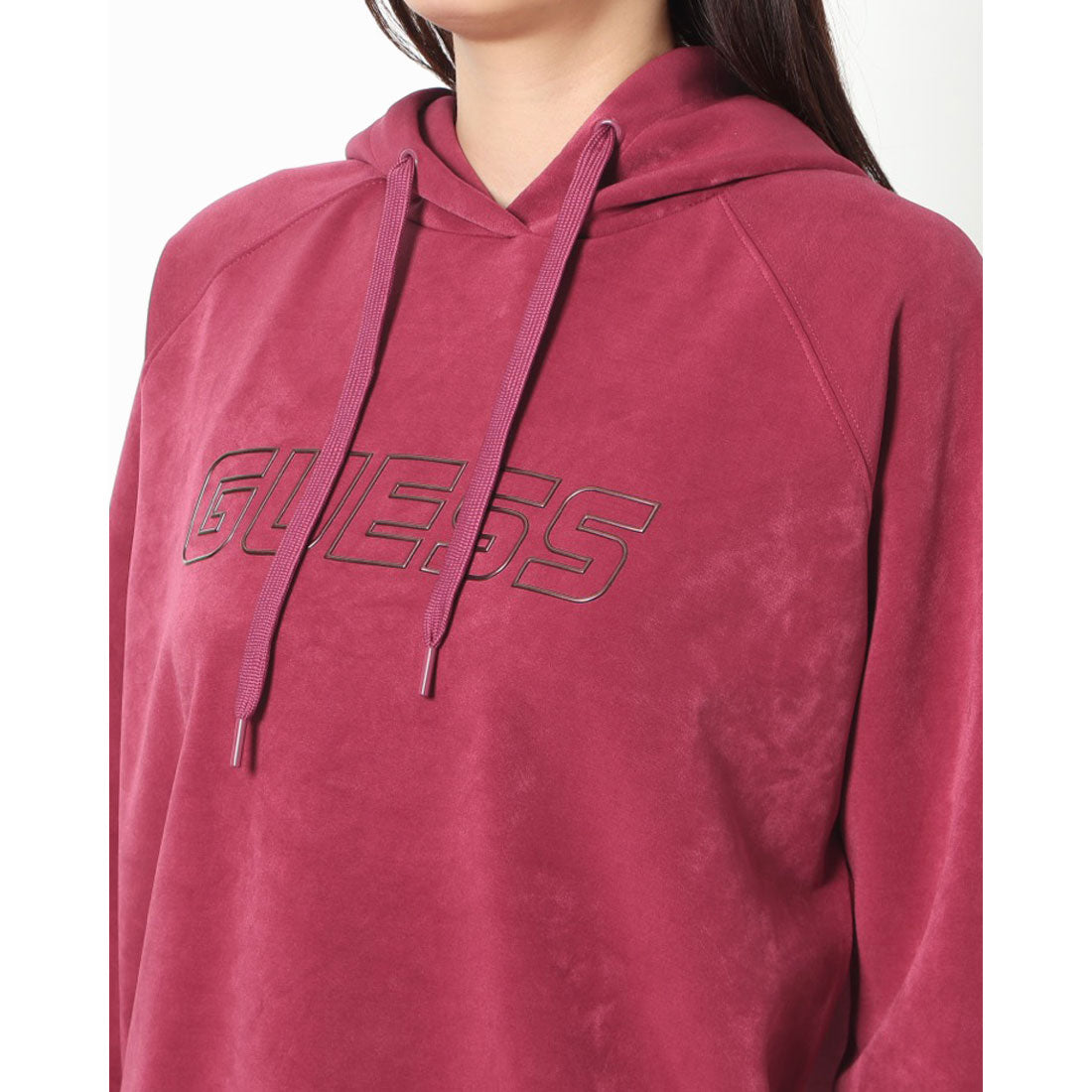 ゲス GUESS Euphemia Faux-Suede Hoodie （G4F7） G4F7