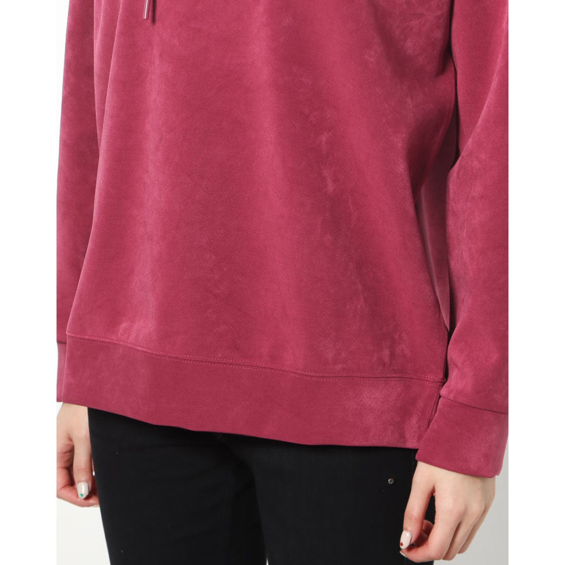 ゲス GUESS Euphemia Faux-Suede Hoodie （G4F7） G4F7