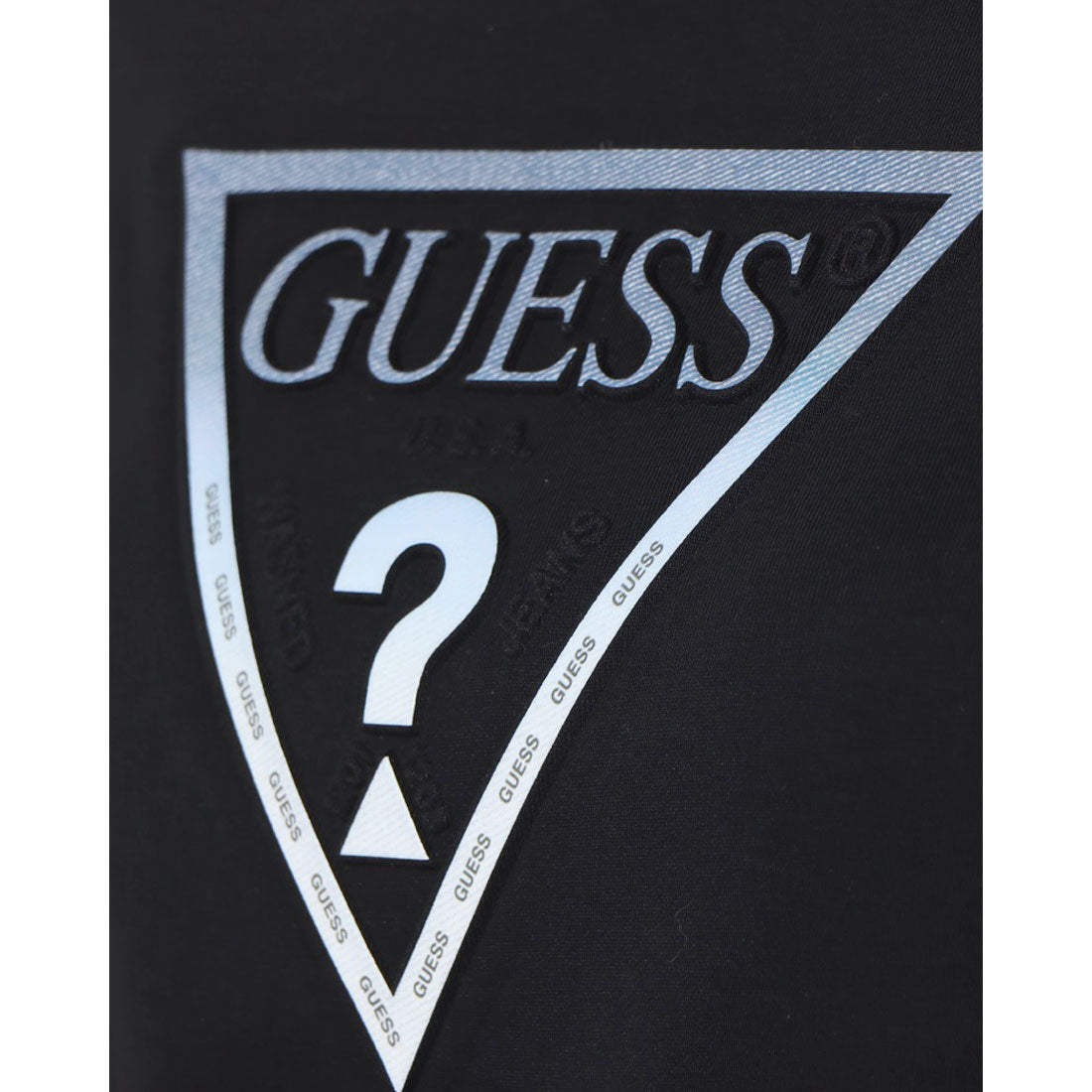 ゲス GUESS Denim Emboss Triangle Tee  Tシャツ レディース