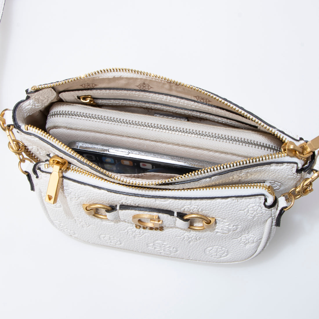 ゲス GUESS IZZY PEONY Double Pouch Xbody （STL） クロスボディバッグ レディース STL