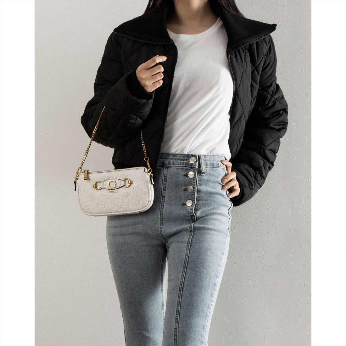 ゲス GUESS IZZY PEONY Double Pouch Xbody （STL） クロスボディバッグ レディース STL