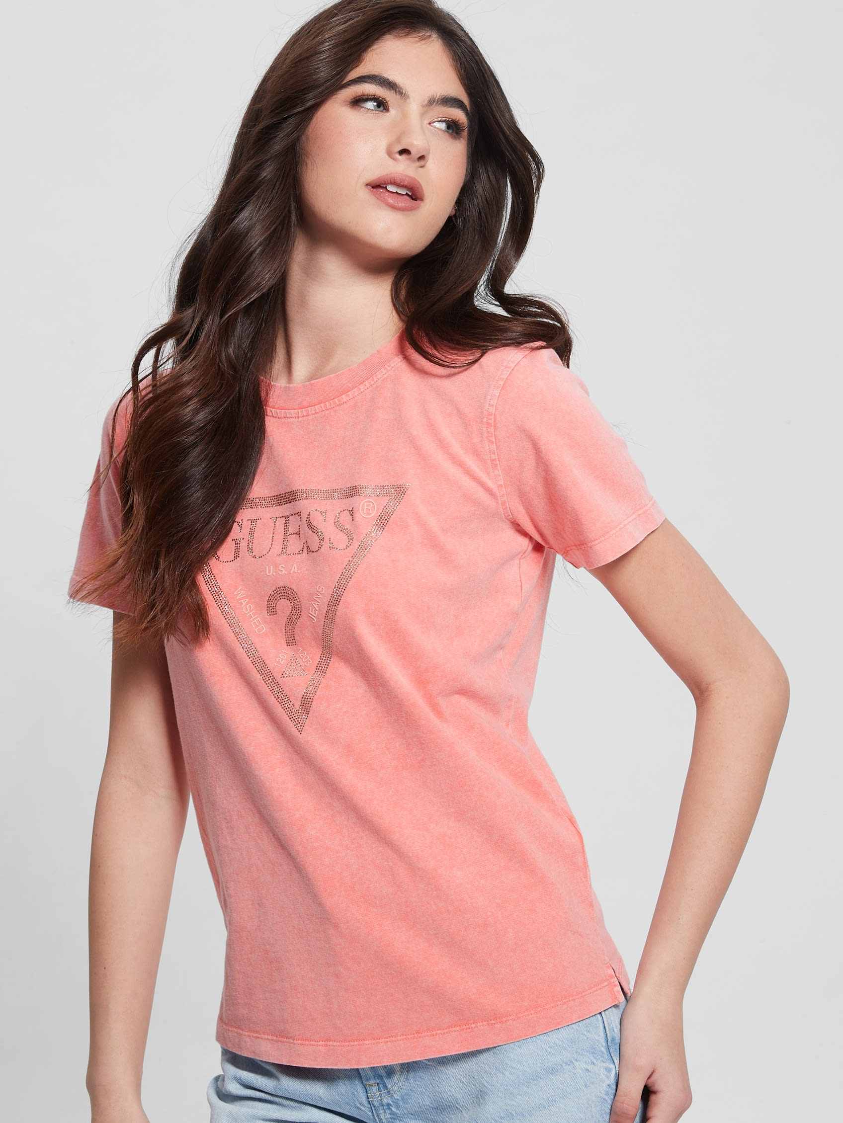 ゲス GUESS VINTAGE Rhinestone Tee  Tシャツ レディース,G6S1