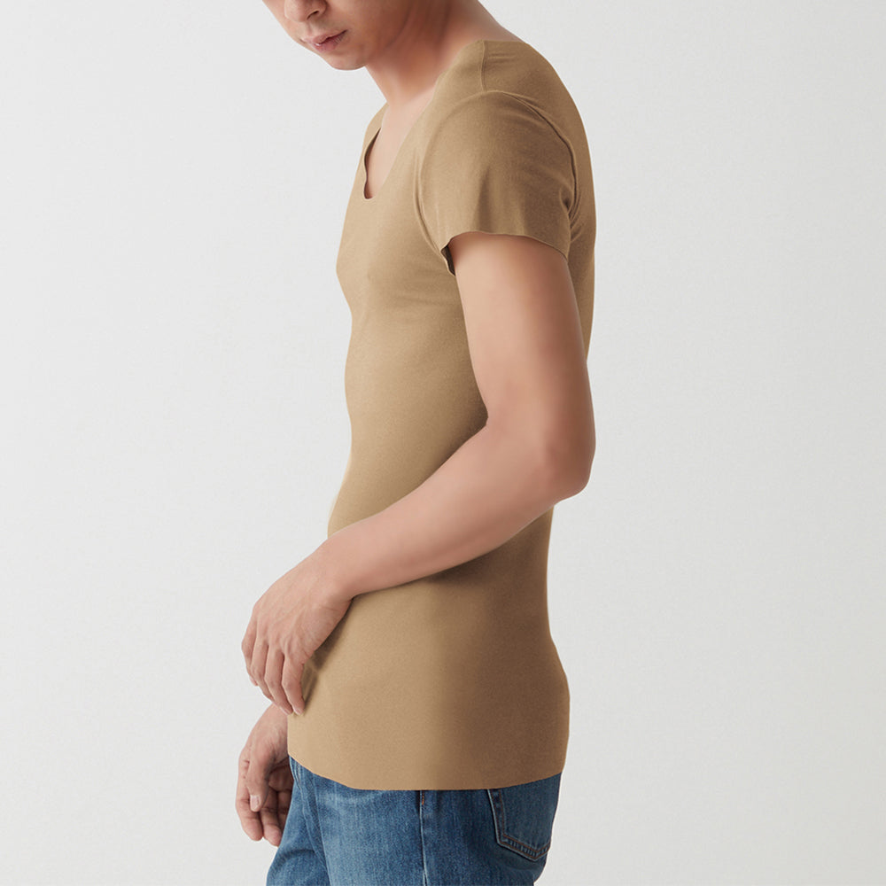 グンゼ GUNZE 【Tシャツ専用】袖あり・汗取りパッド付きTシャツ（短袖） （クリアベージュ） クリアベージュ