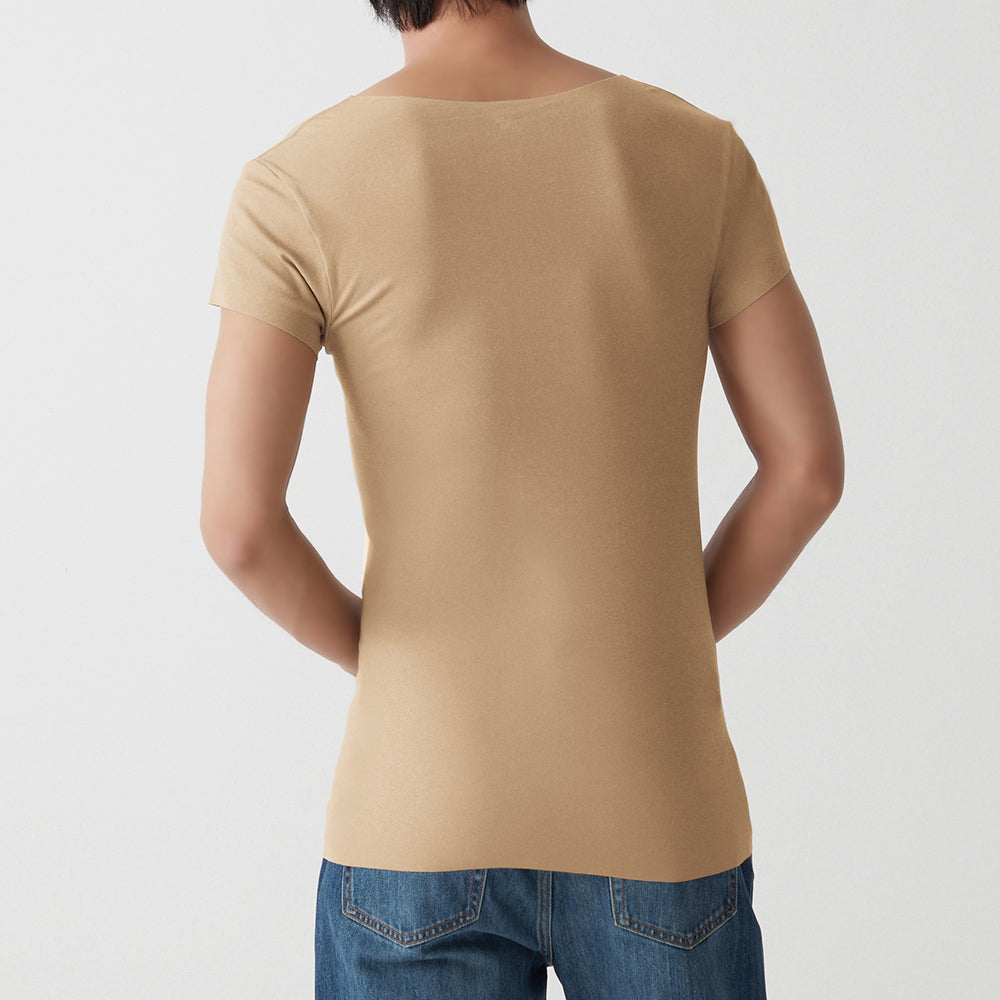 グンゼ GUNZE 【Tシャツ専用】袖あり・汗取りパッド付きTシャツ（短袖） （クリアベージュ） クリアベージュ