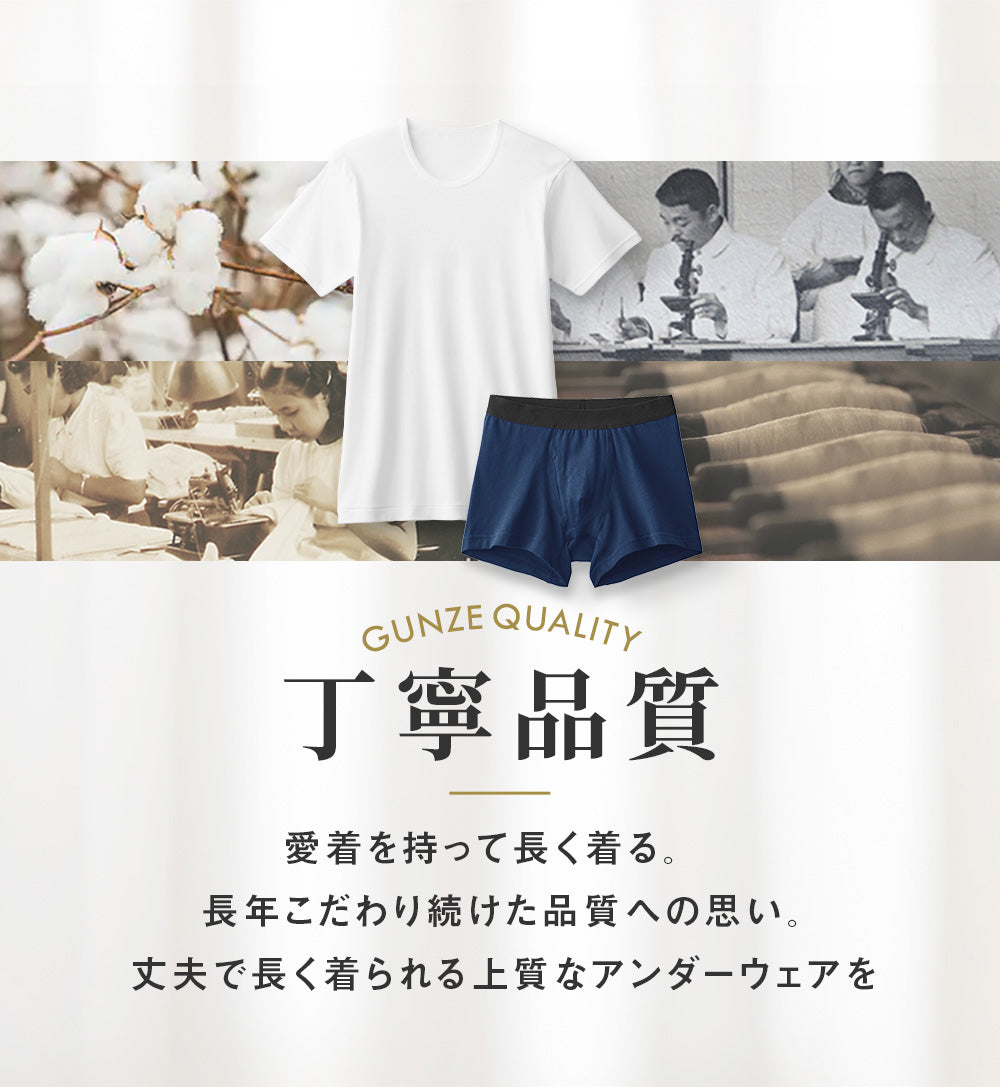 Gunze 【5-piece set × cotton blend】 boxer shorts 【non-returnable