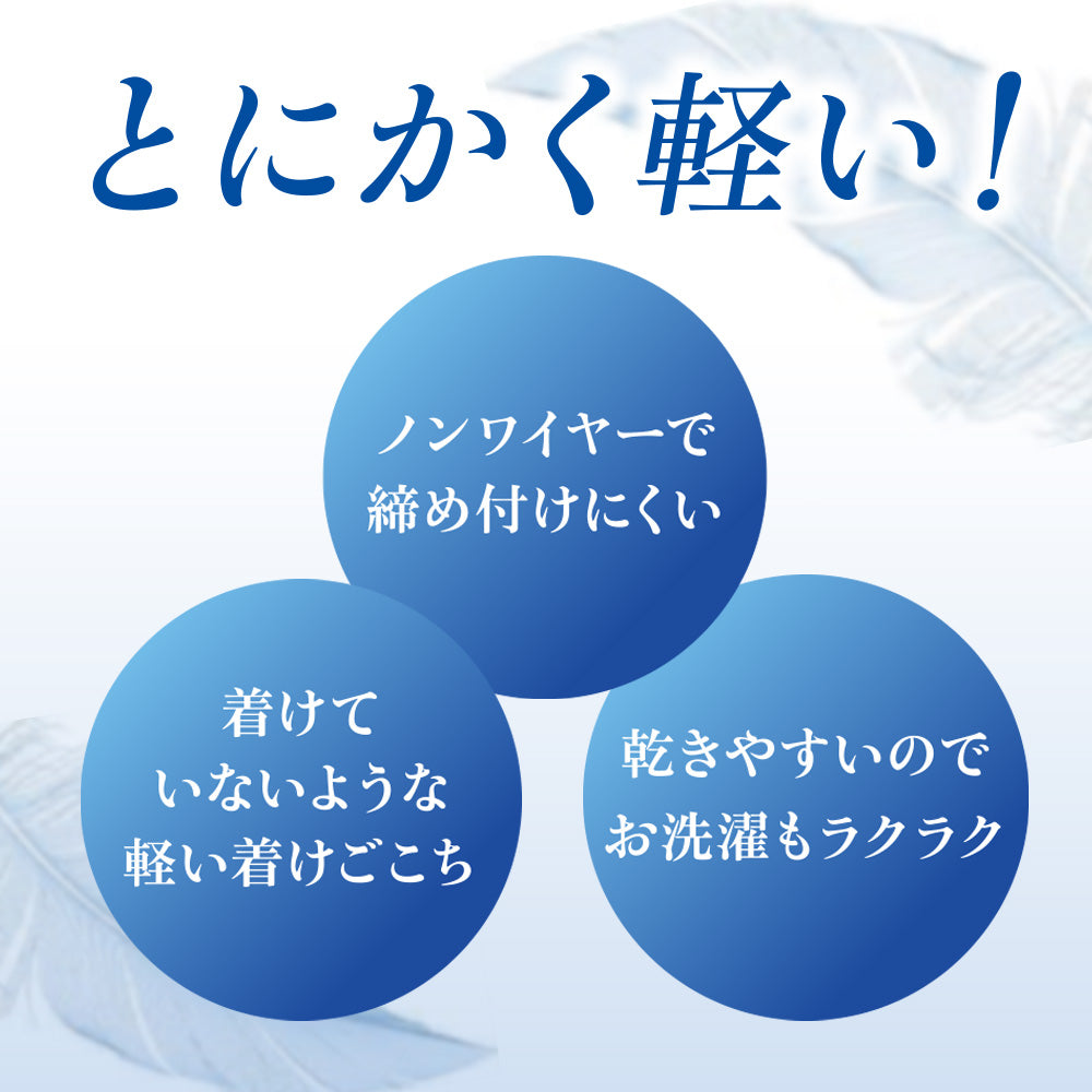 グンゼ GUNZE 【とにかく軽い】軽ブラ しっかり包むノンワイヤーブラジャー （アンティックローズ） アンティックローズ