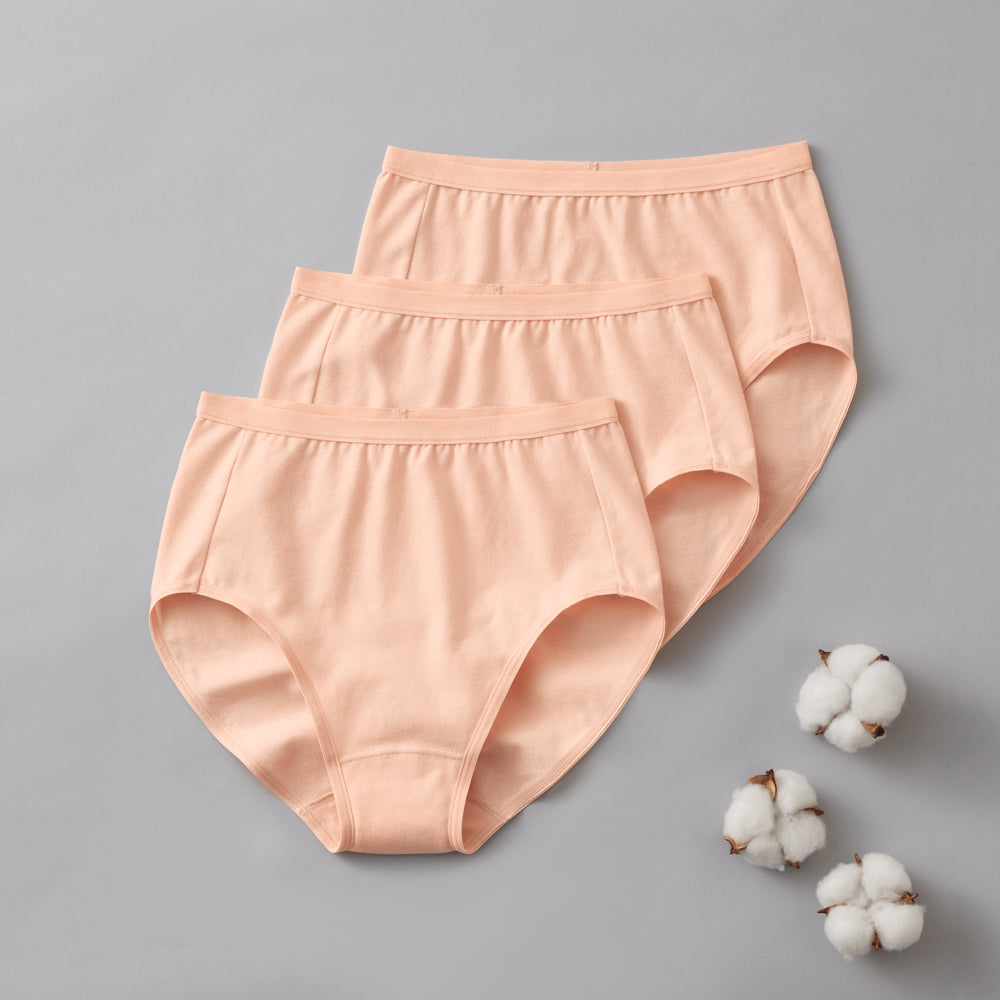 グンゼ GUNZE 【綿混×3枚組】レギュラーショーツ（3枚組） 【返品不可商品】 （ペールベージュ） ペールベージュ