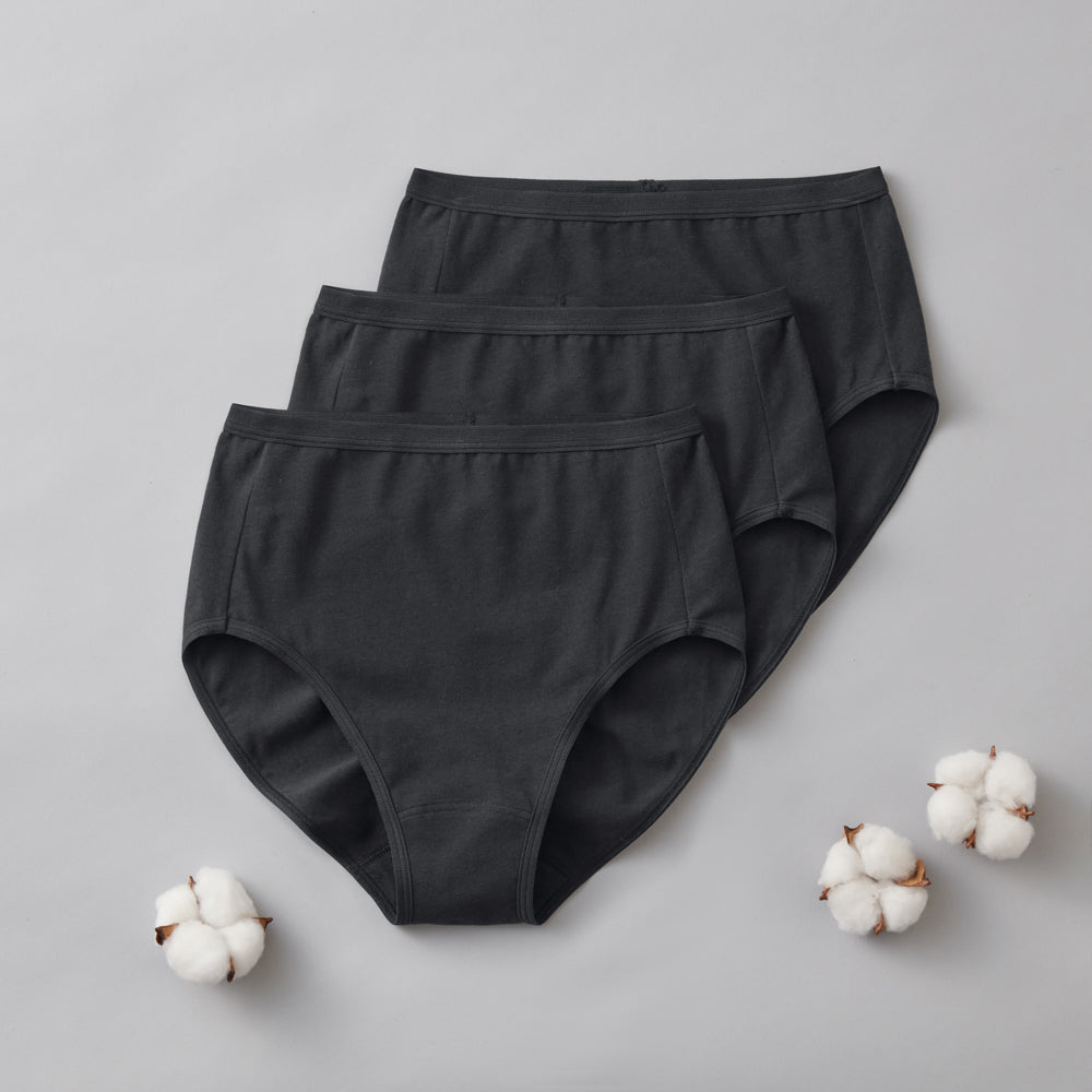 グンゼ GUNZE 【綿混×3枚組】レギュラーショーツ（3枚組） 【返品不可商品】 （ブラック） ブラック