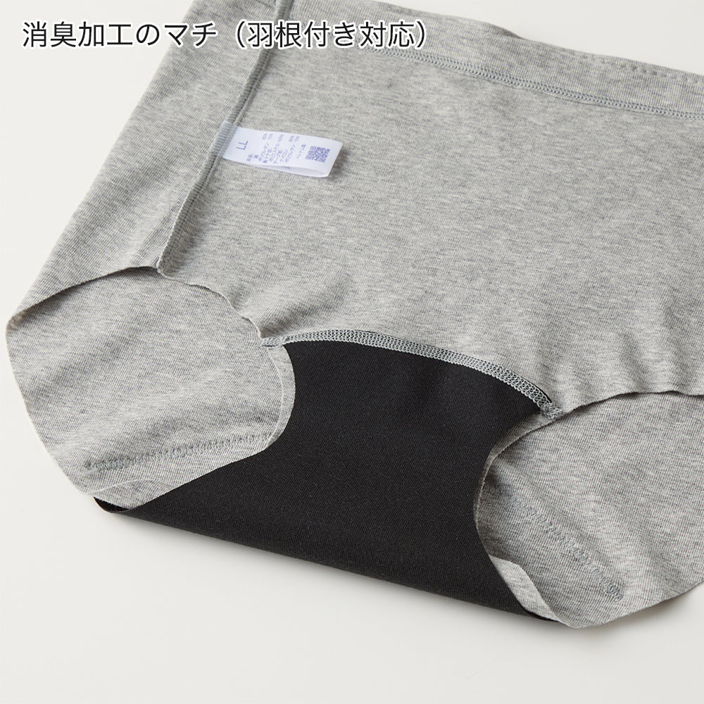 グンゼ GUNZE 【綿85％】サニタリーショーツ 【返品不可商品】 （グレーモク） グレーモク
