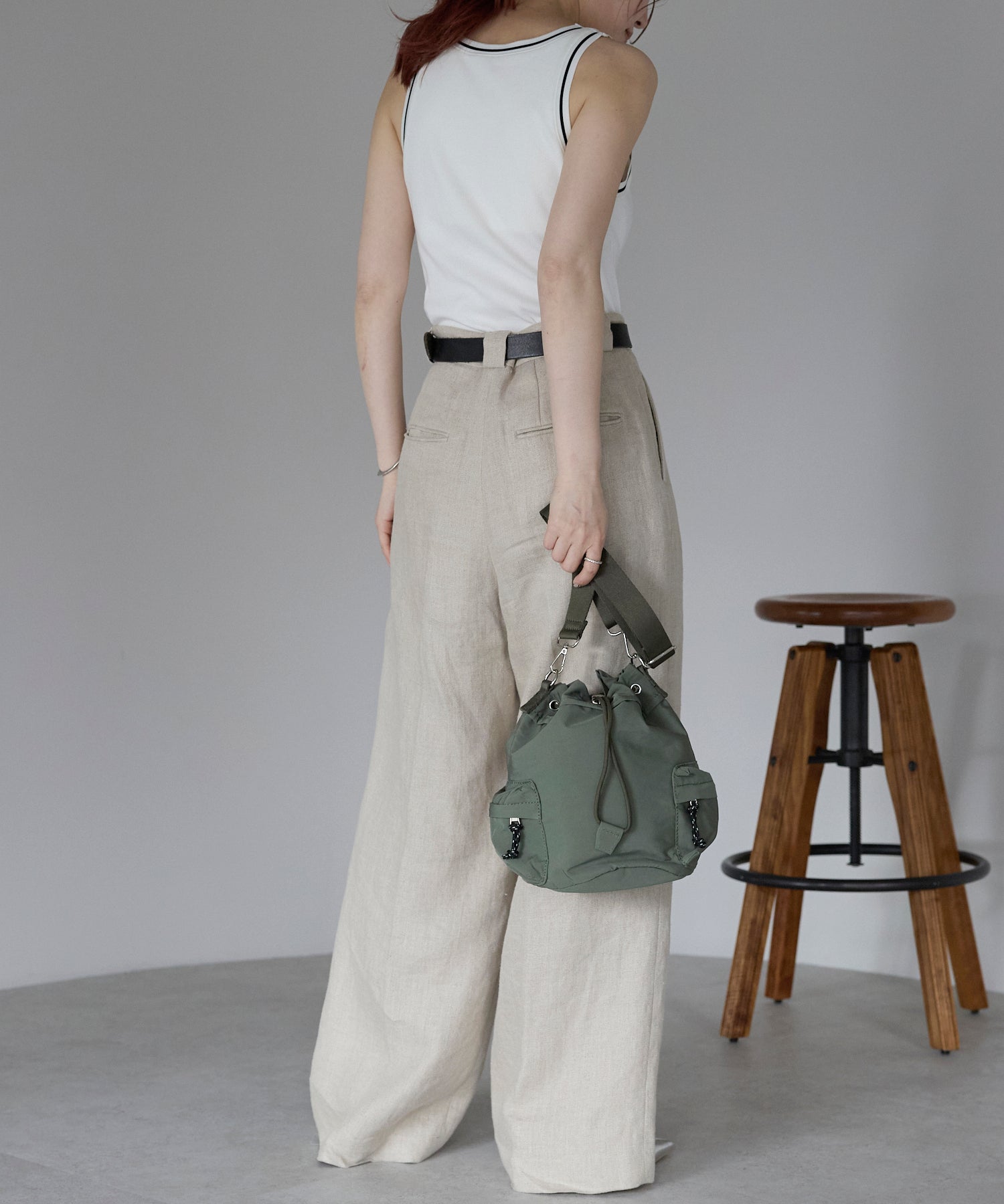 グッシオ GUSCIO アウトポケットショルダーバッグ （KHAKI） KHAKI