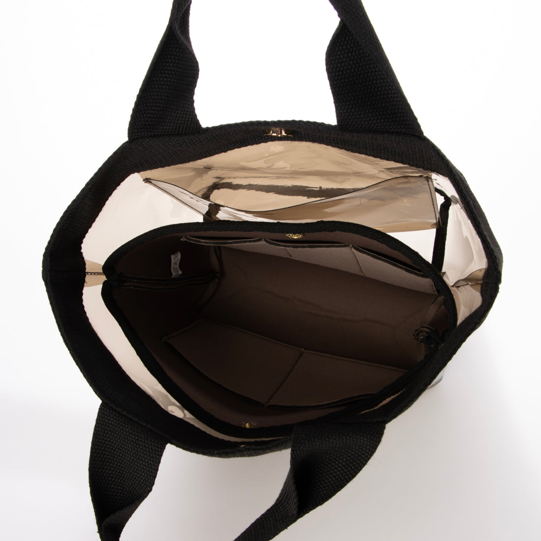 グッシオ GUSCIO PVCバッグ 巾着付き （BLACK） BLACK