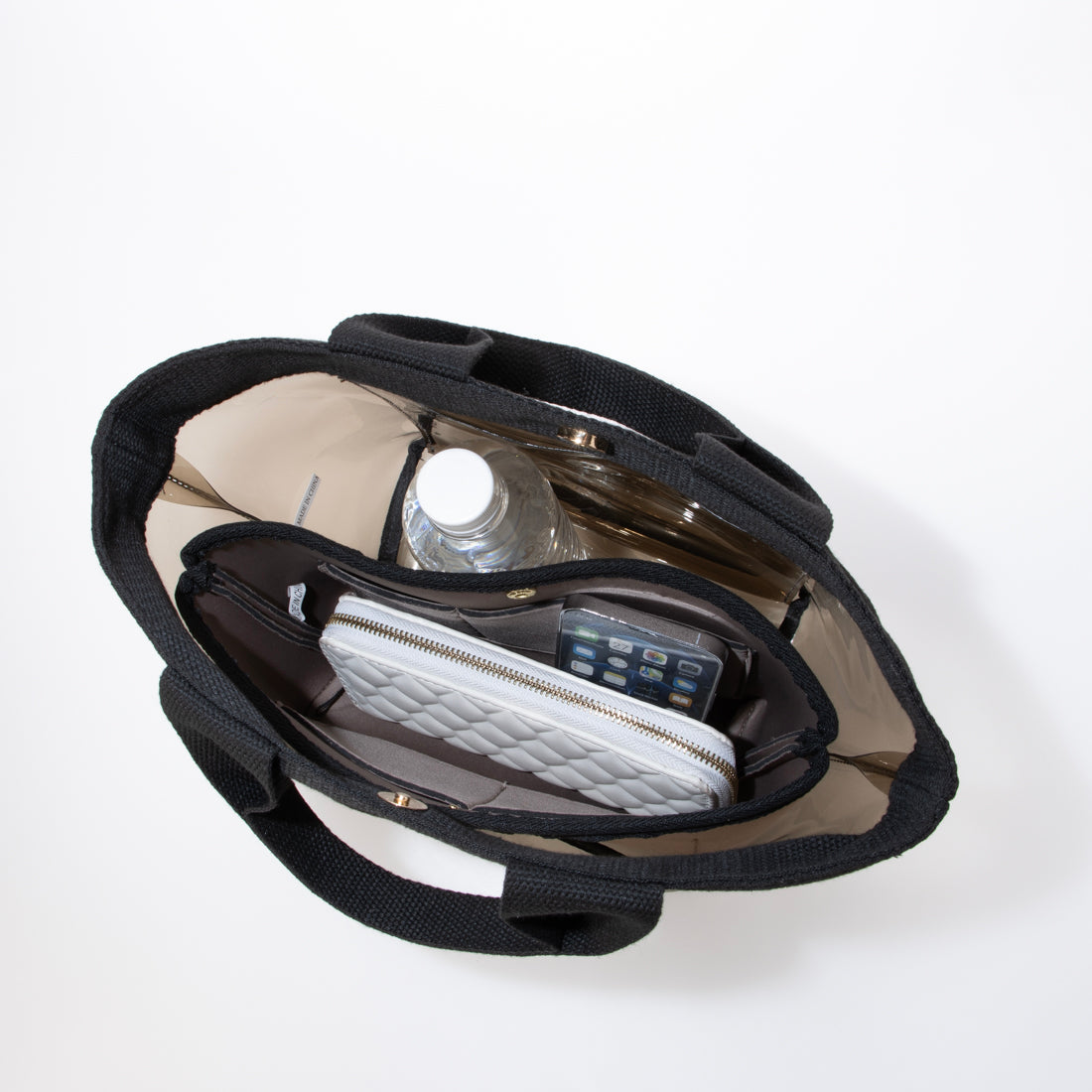 グッシオ GUSCIO PVCバッグ 巾着付き （BLACK） BLACK