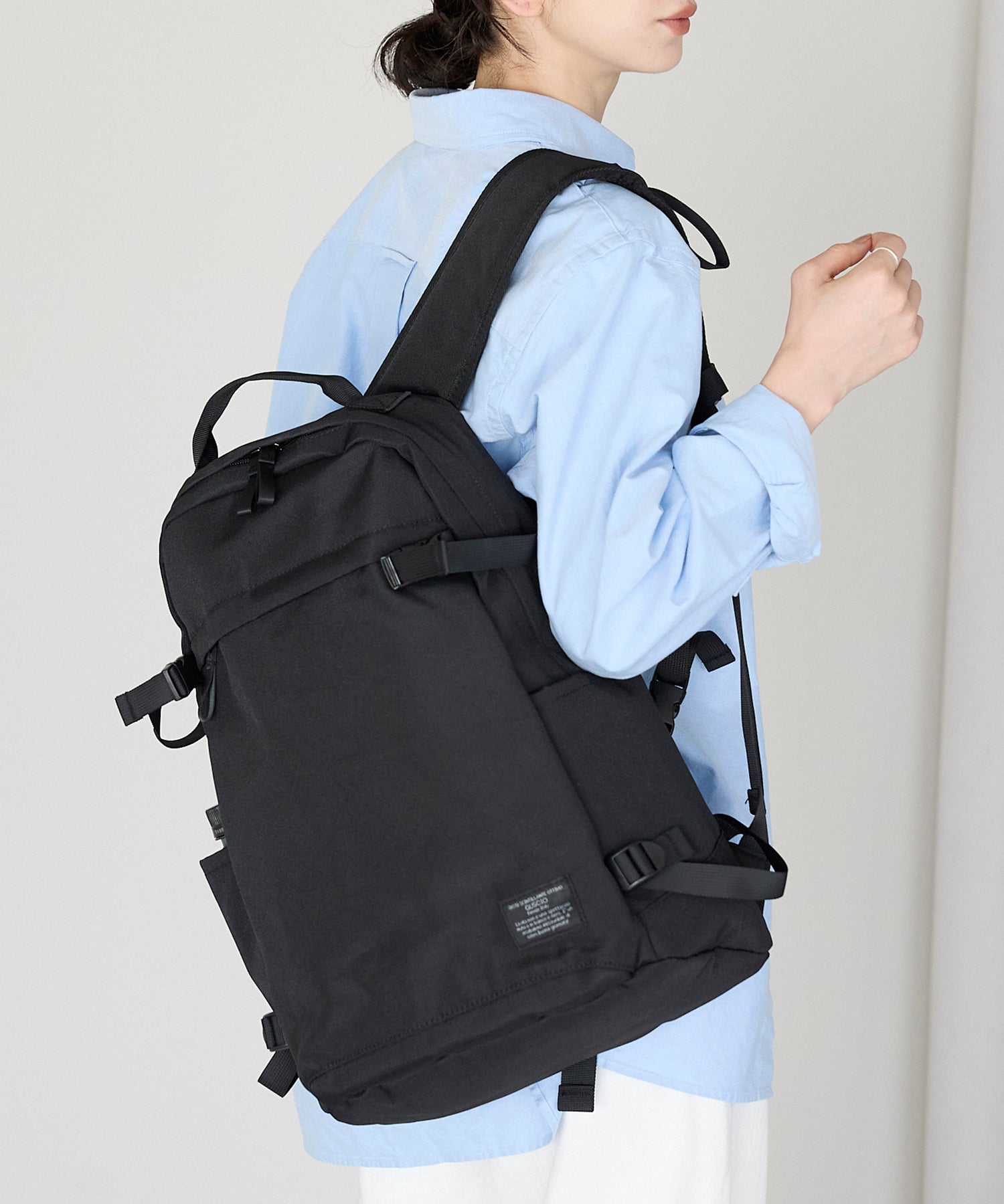 グッシオ GUSCIO ナイロンバックパック （BLACK） BLACK