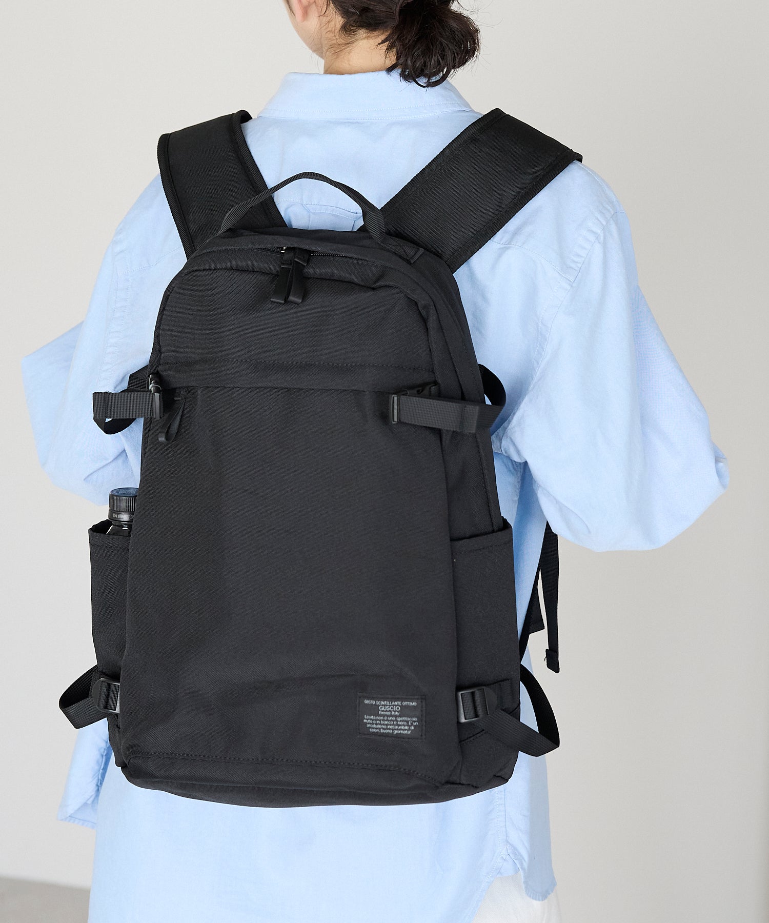 グッシオ GUSCIO ナイロンバックパック （BLACK） BLACK