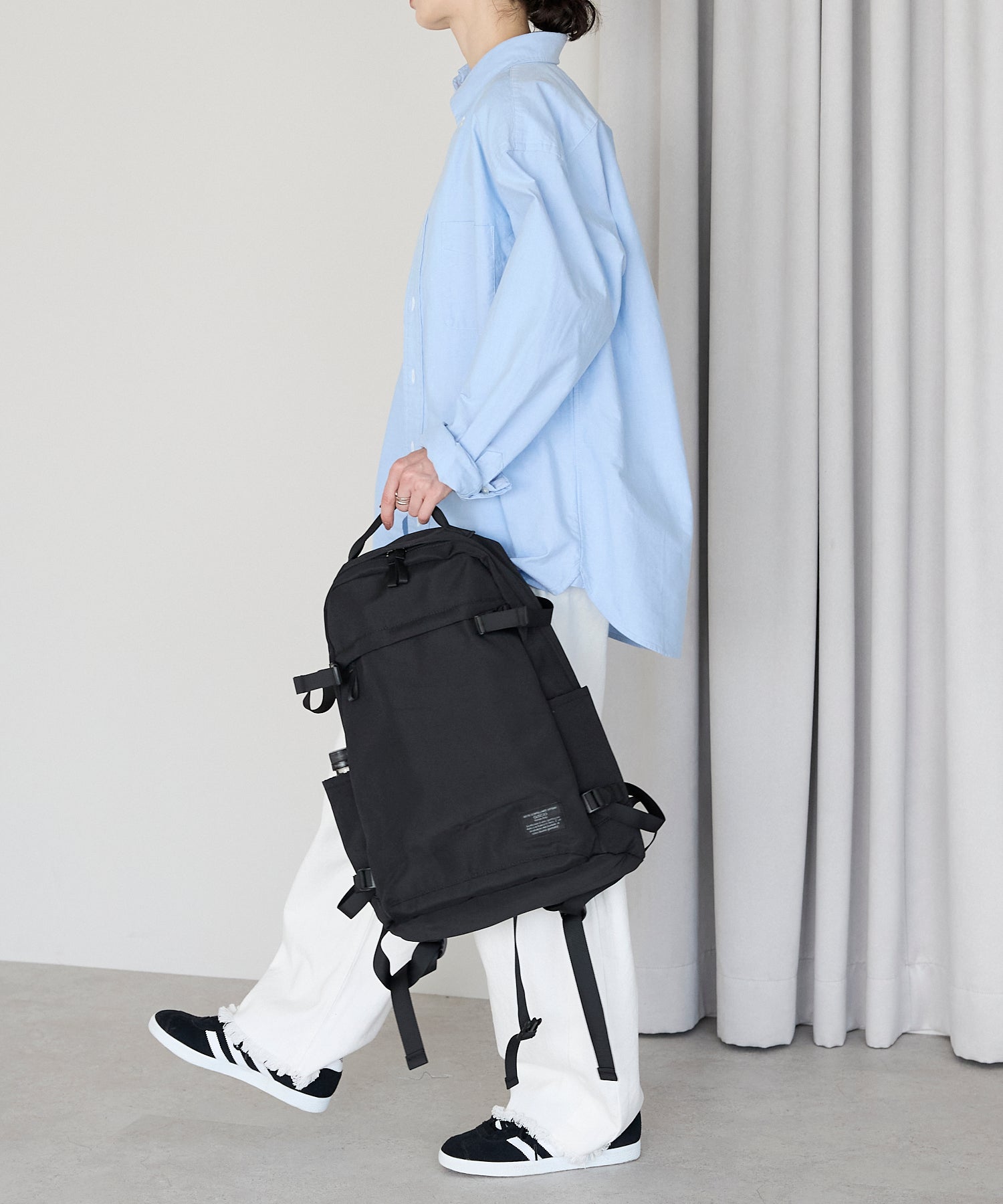 グッシオ GUSCIO ナイロンバックパック （BLACK） BLACK
