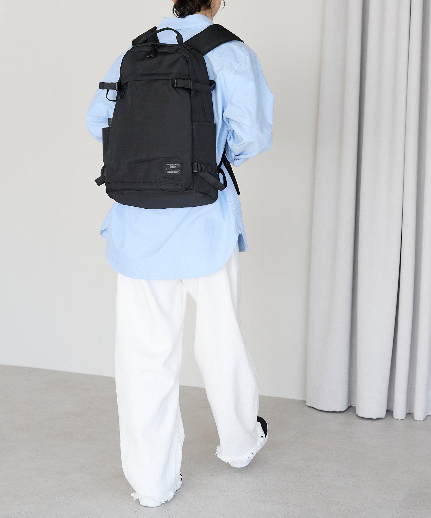 グッシオ GUSCIO ナイロンバックパック （BLACK） BLACK