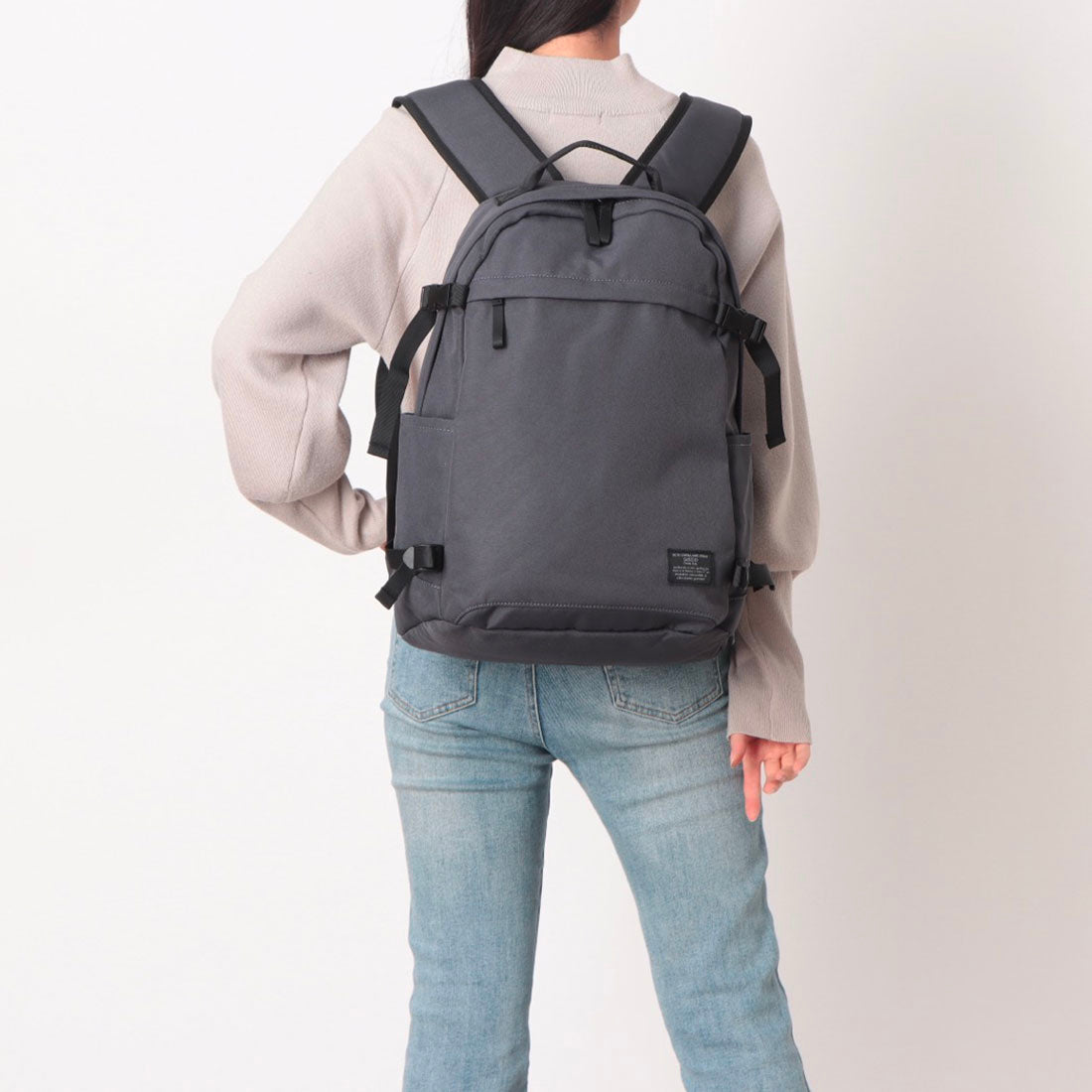 グッシオ GUSCIO ナイロンバックパック （BLACK） BLACK