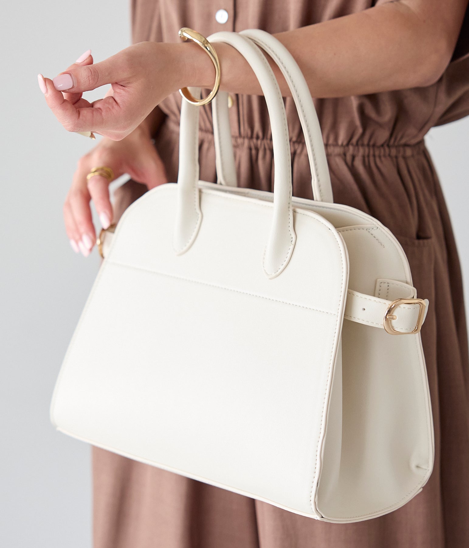 グッシオ GUSCIO 2WAYボストンバッグ （IVORY） IVORY