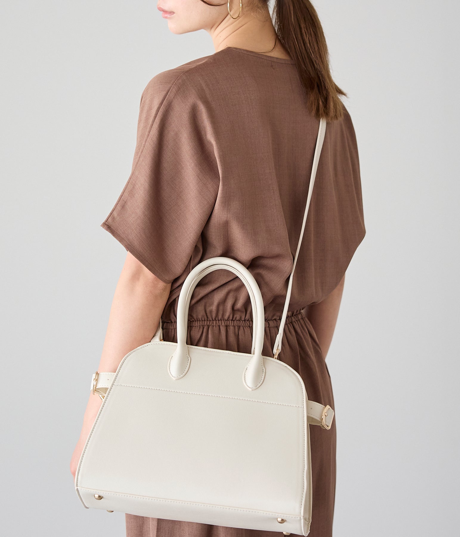グッシオ GUSCIO 2WAYボストンバッグ （IVORY） IVORY
