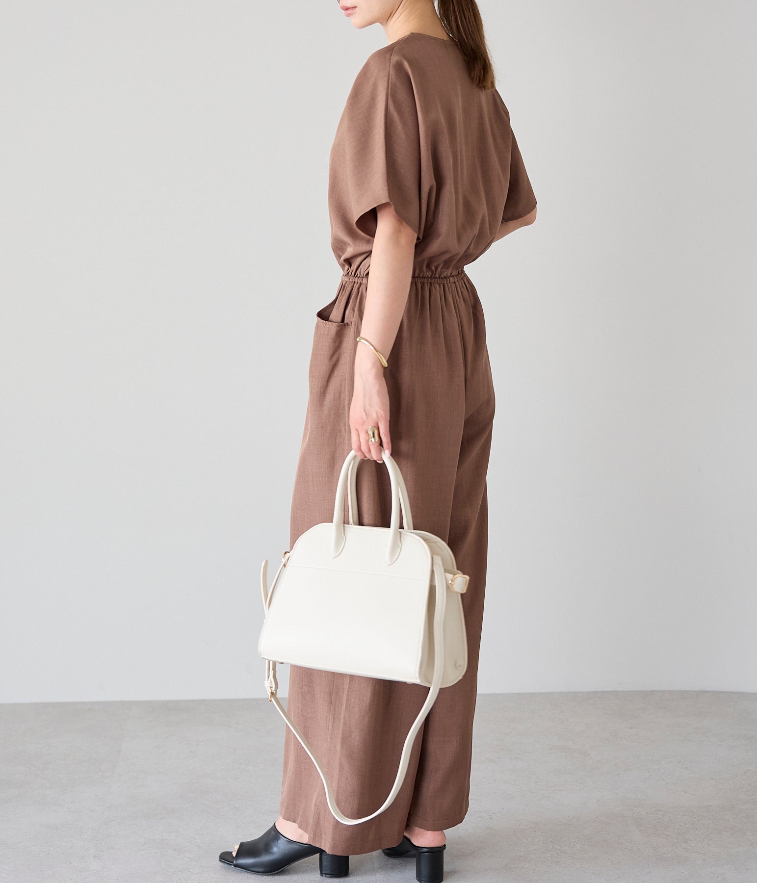 グッシオ GUSCIO 2WAYボストンバッグ （IVORY） IVORY
