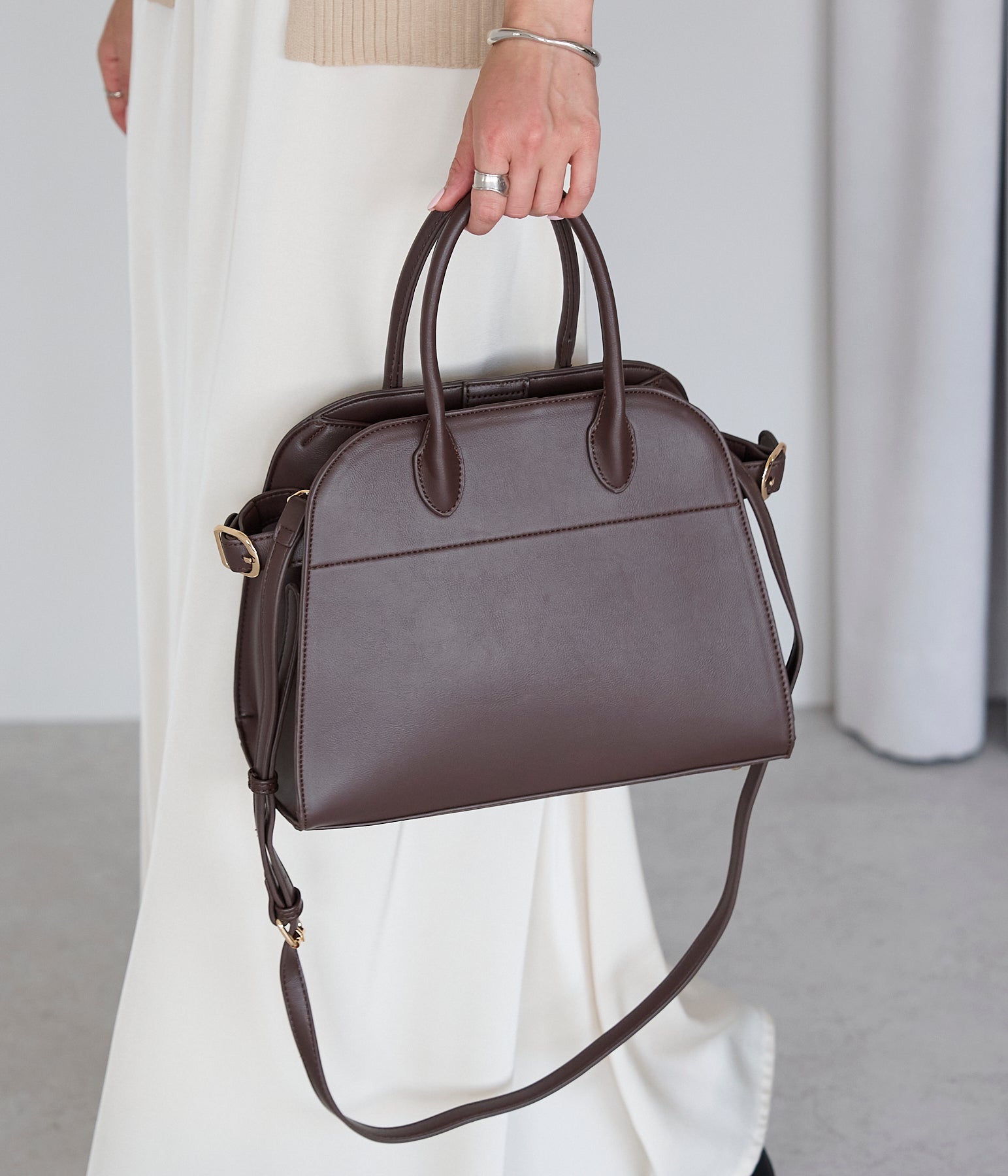 グッシオ GUSCIO 2WAYボストンバッグ （D.BROWN） D.BROWN